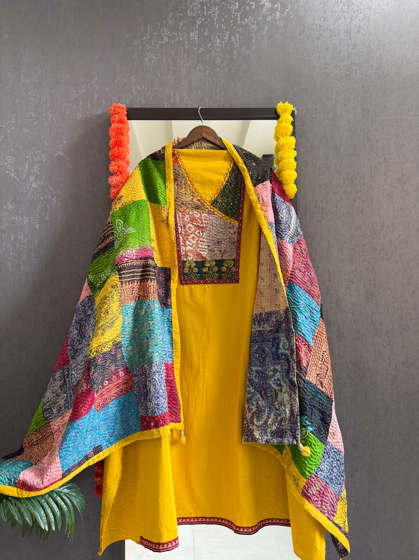 Pure cotton kantha patchwork suits