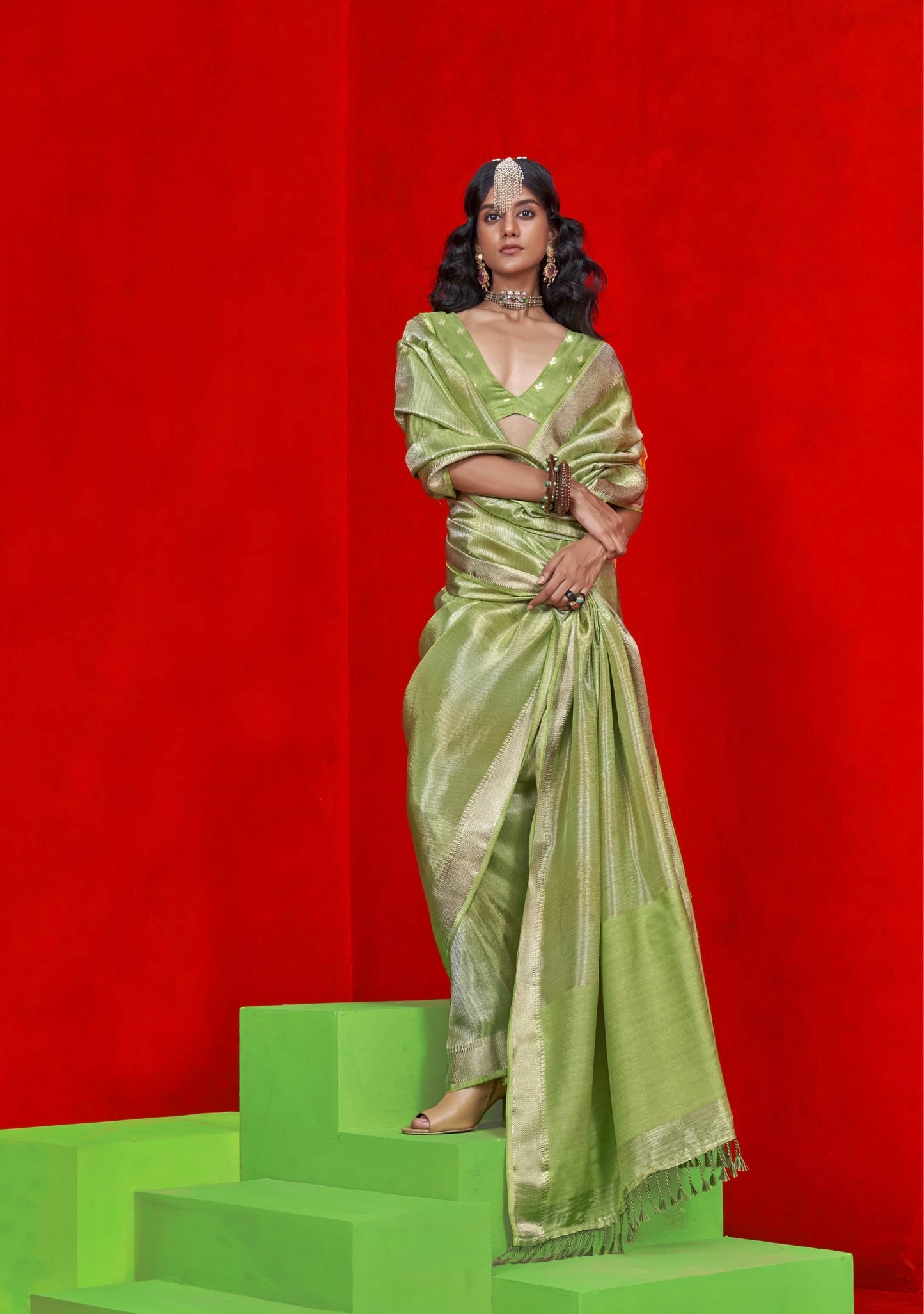 Soft tissue benarsi saree