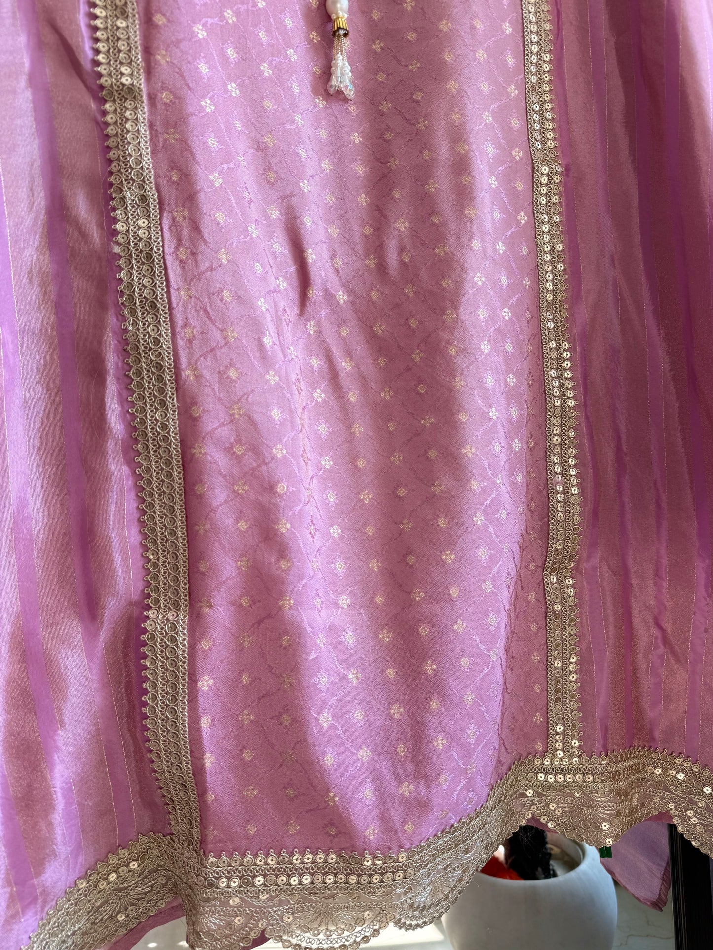 Pearl Benarsi Tissue silk suit