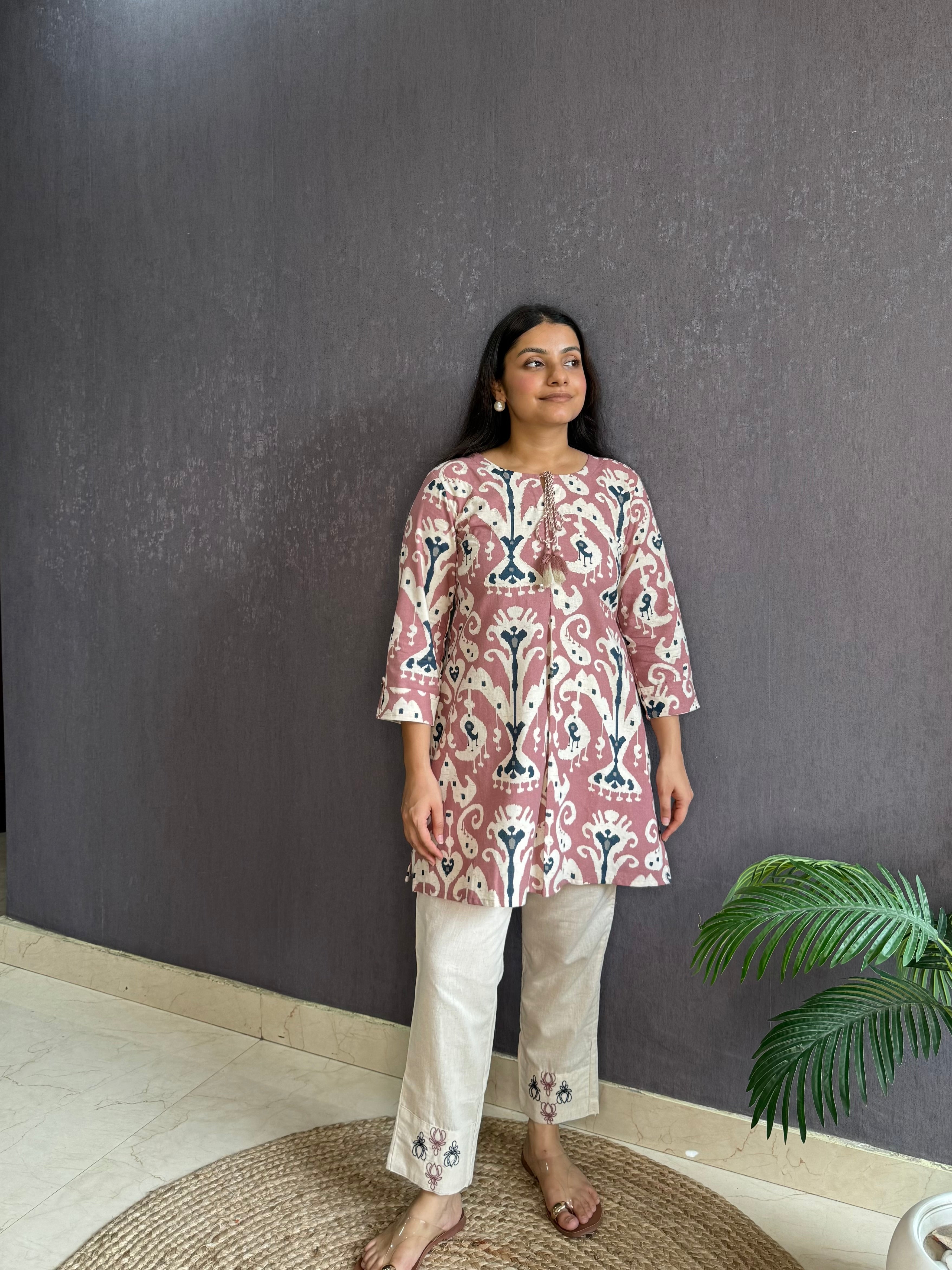 RAYON PRINTED COORD SET - IKAG01 main image 0
