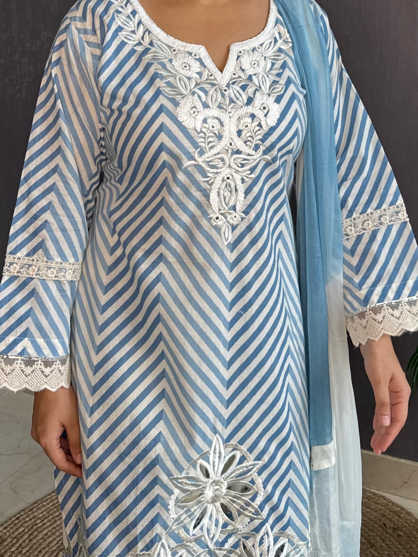 Pure cotton printed farshi kurta set