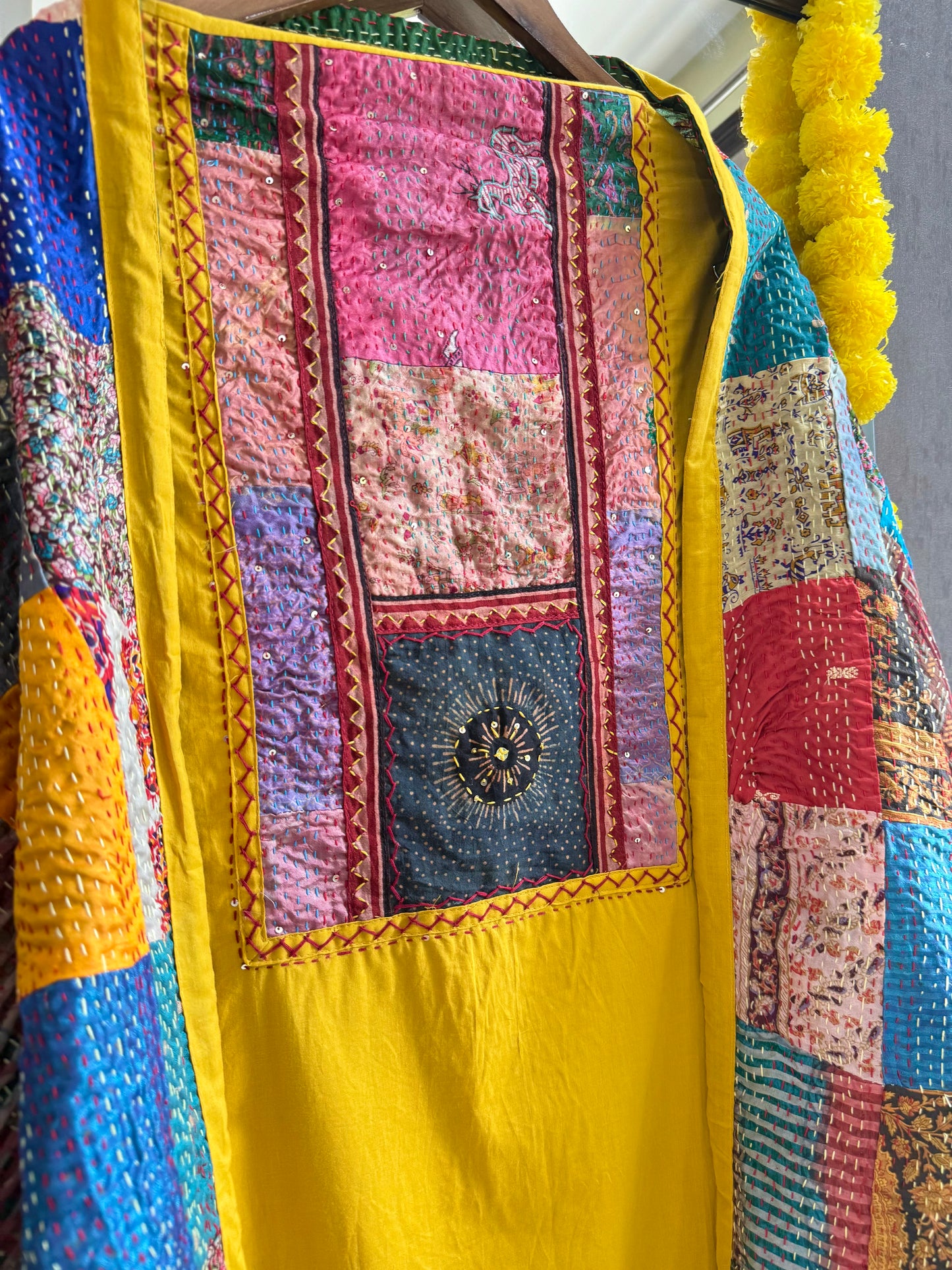 Pure cotton kantha patchwork suits