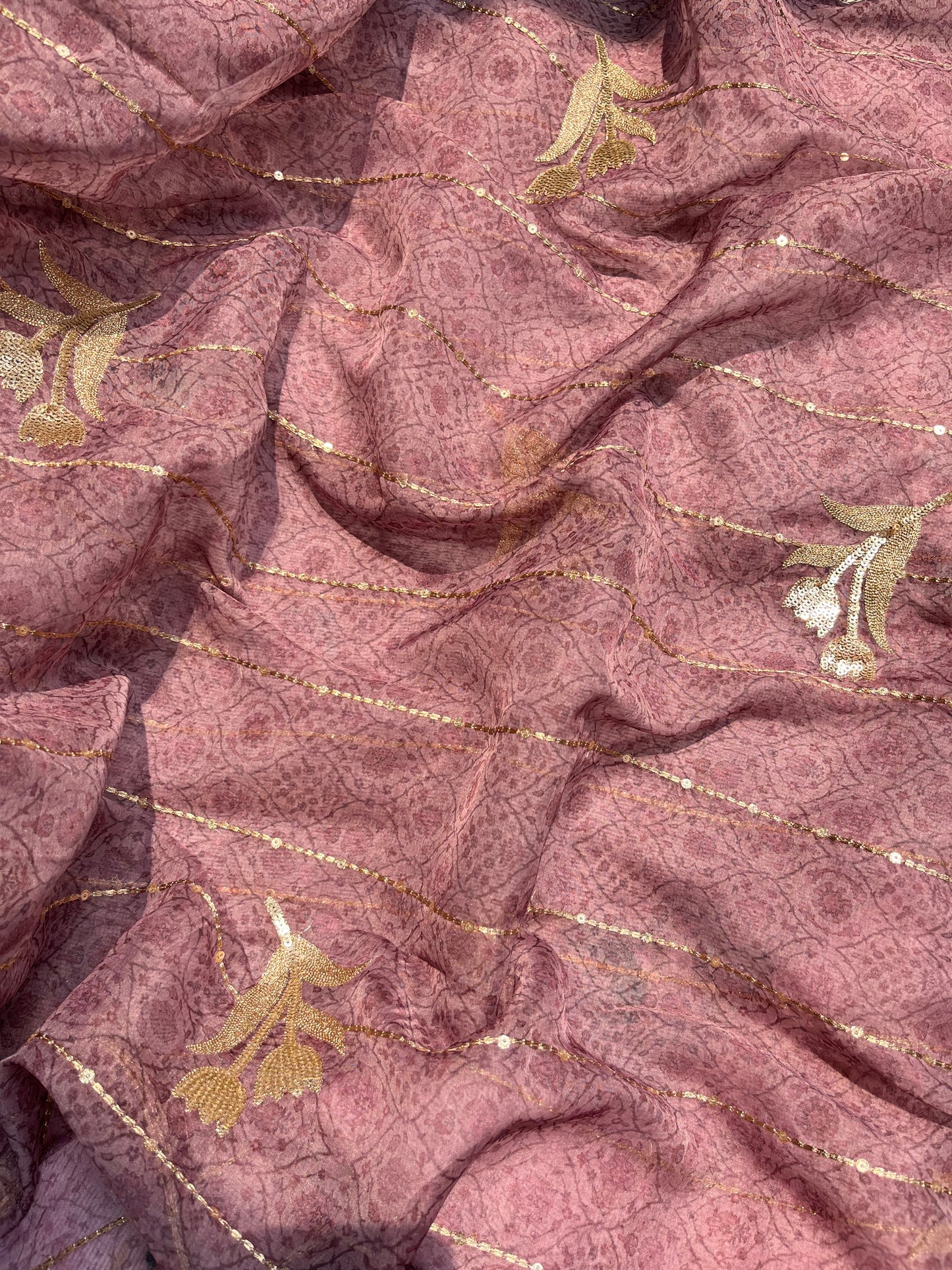 Marori aari work jacquard suit