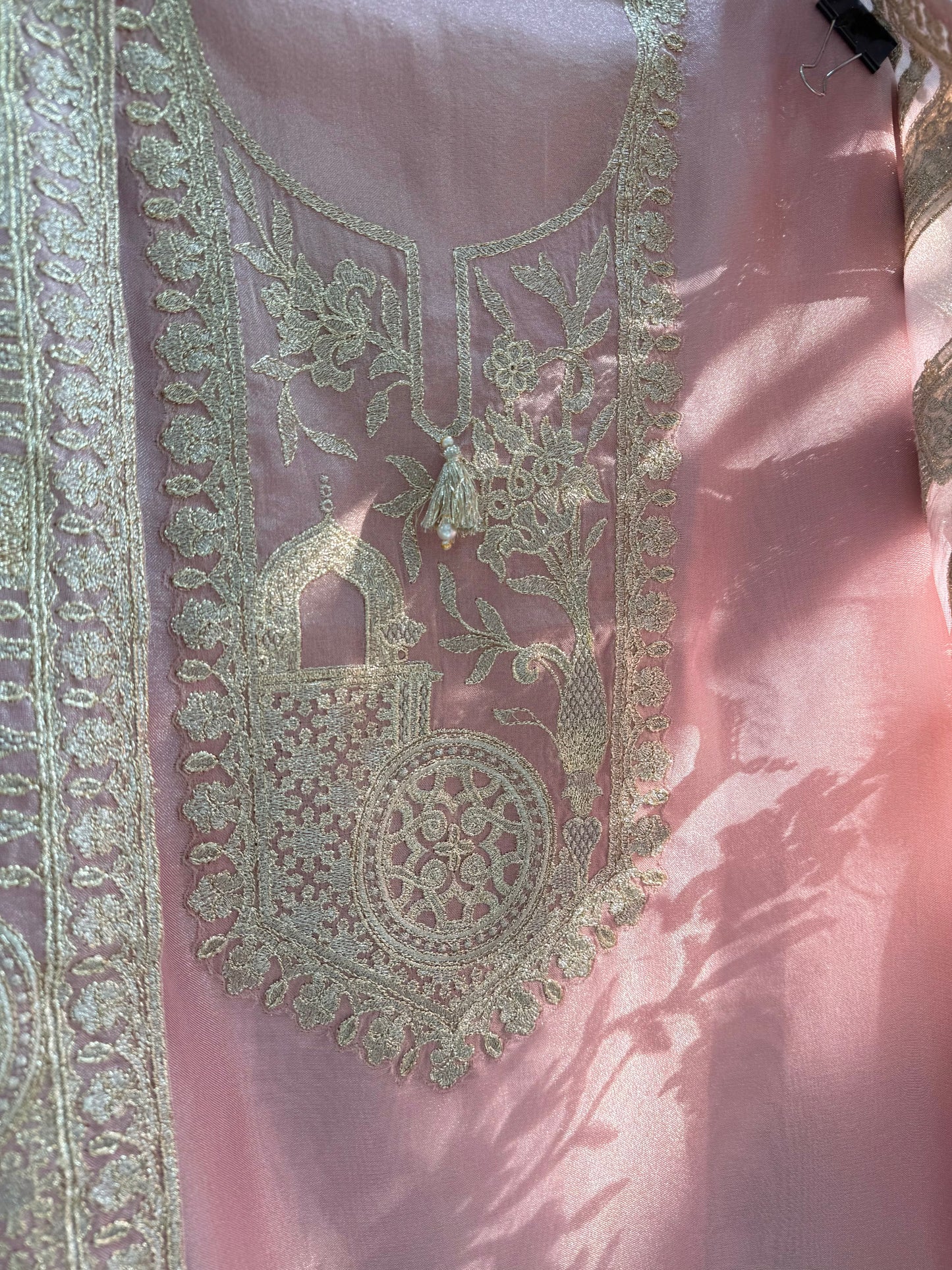 Luxurious temple pitta work suit