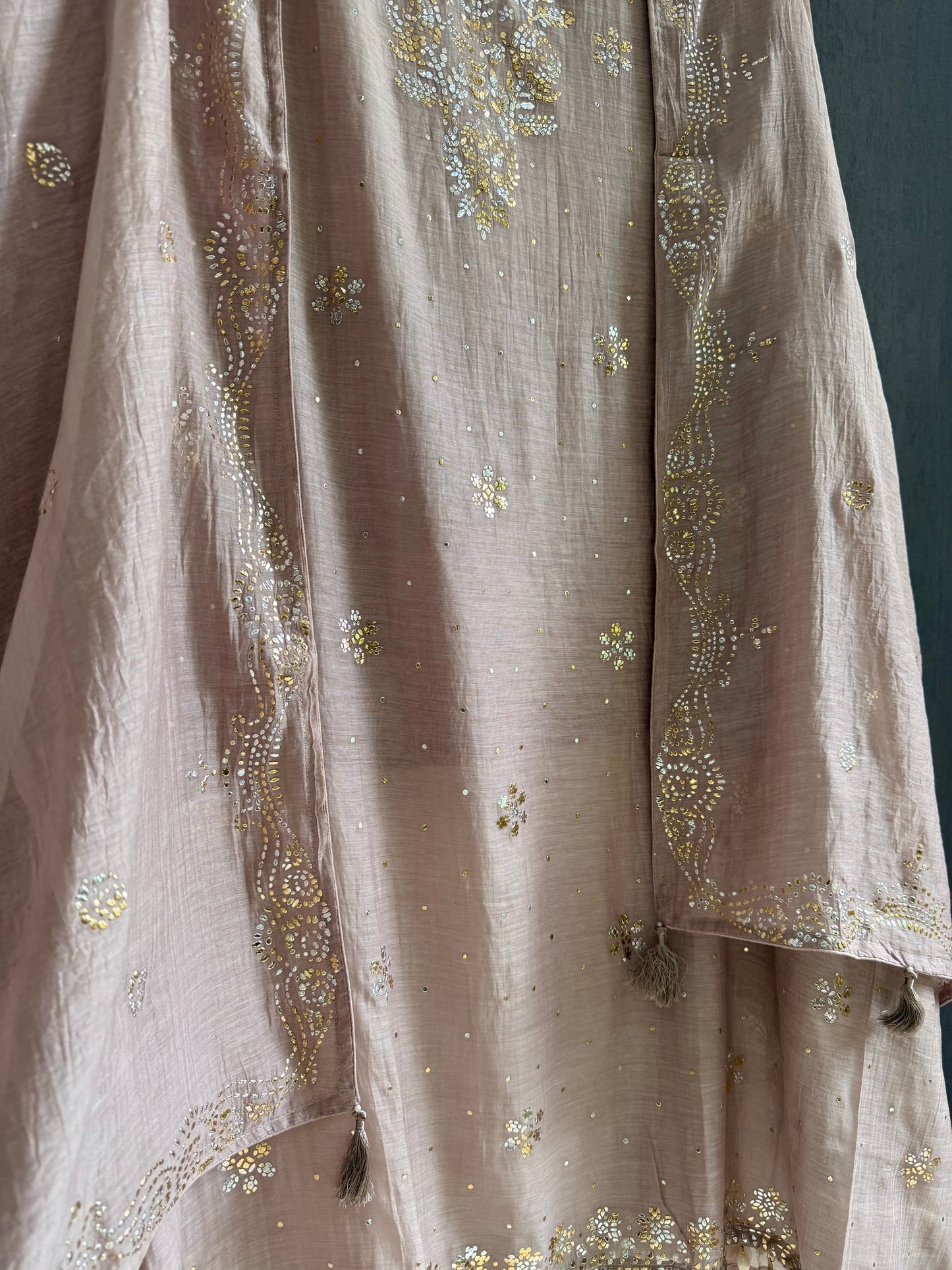 Luxurious Mul chanderi mukaish suit