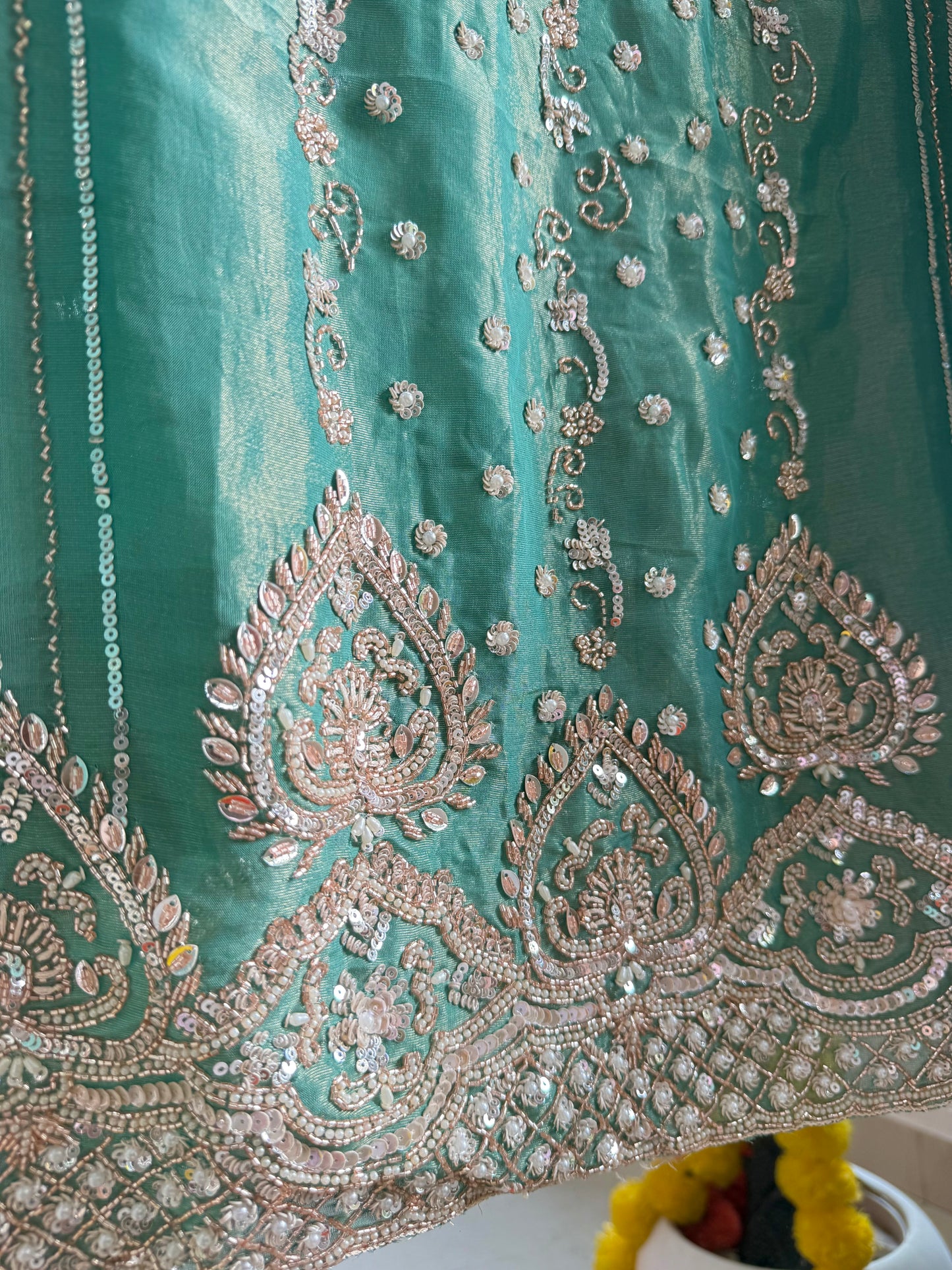 Luxurious hearts handwork suit