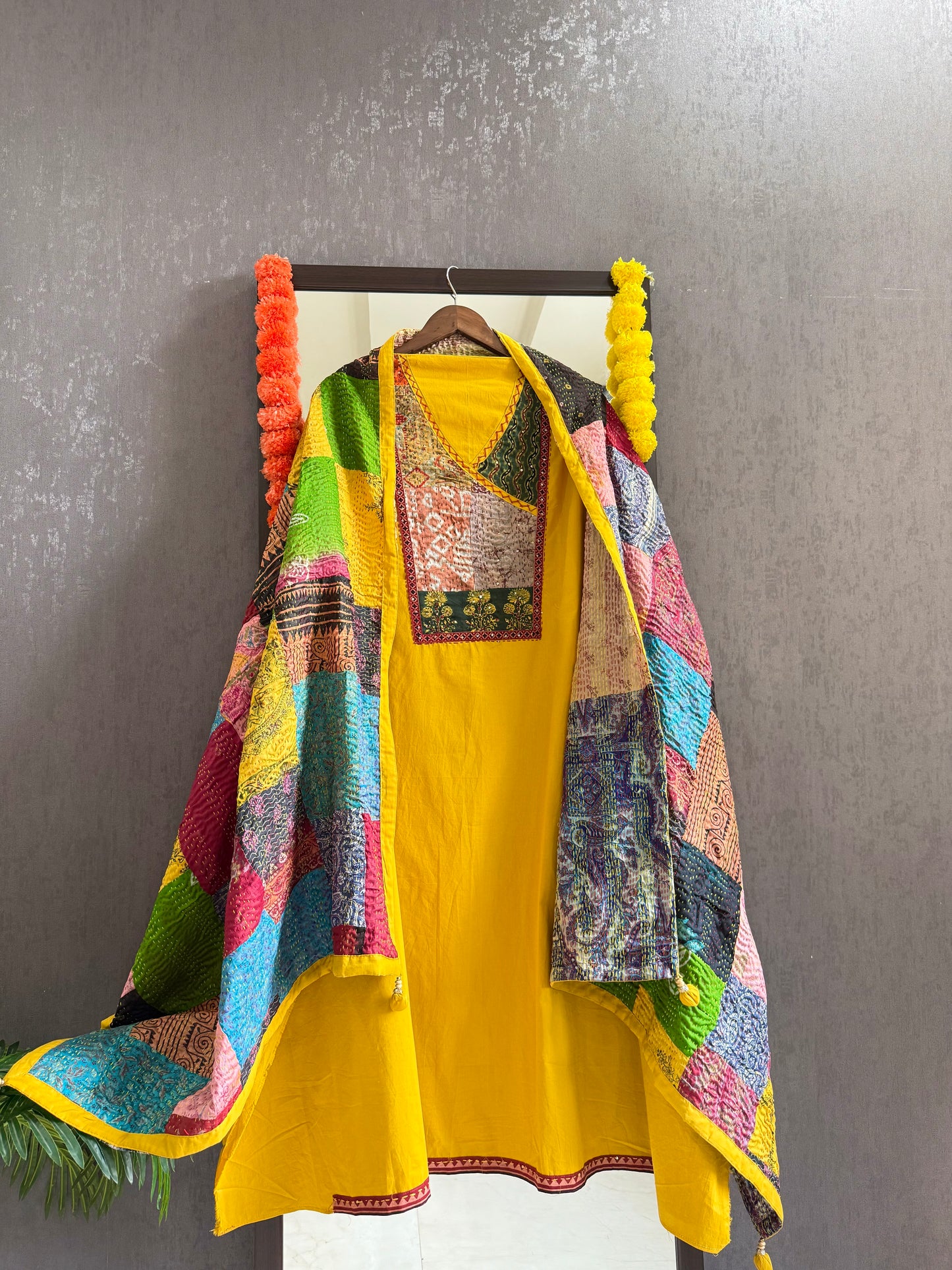 Pure cotton kantha patchwork suits