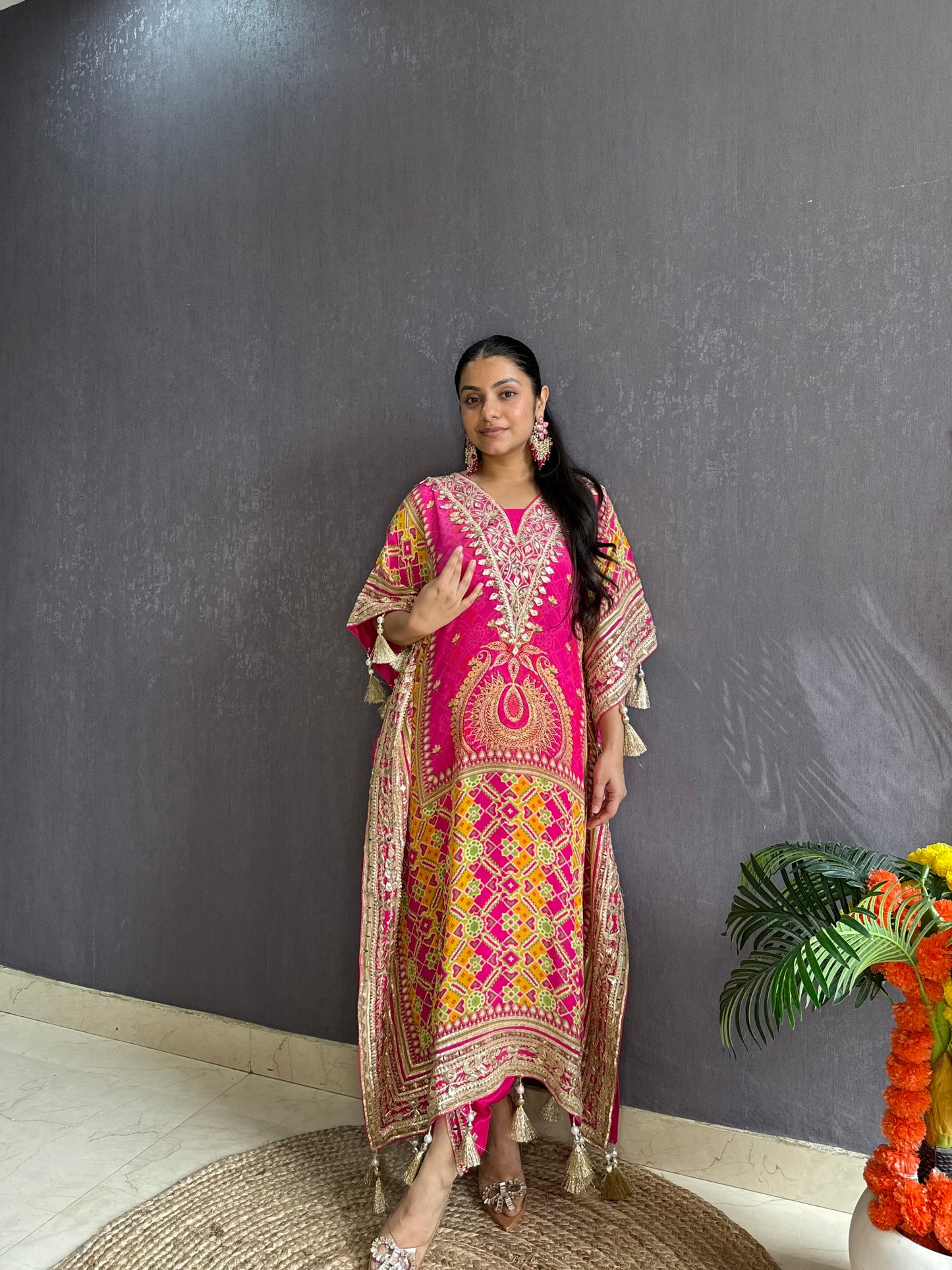 Luxurious patola kaftan set