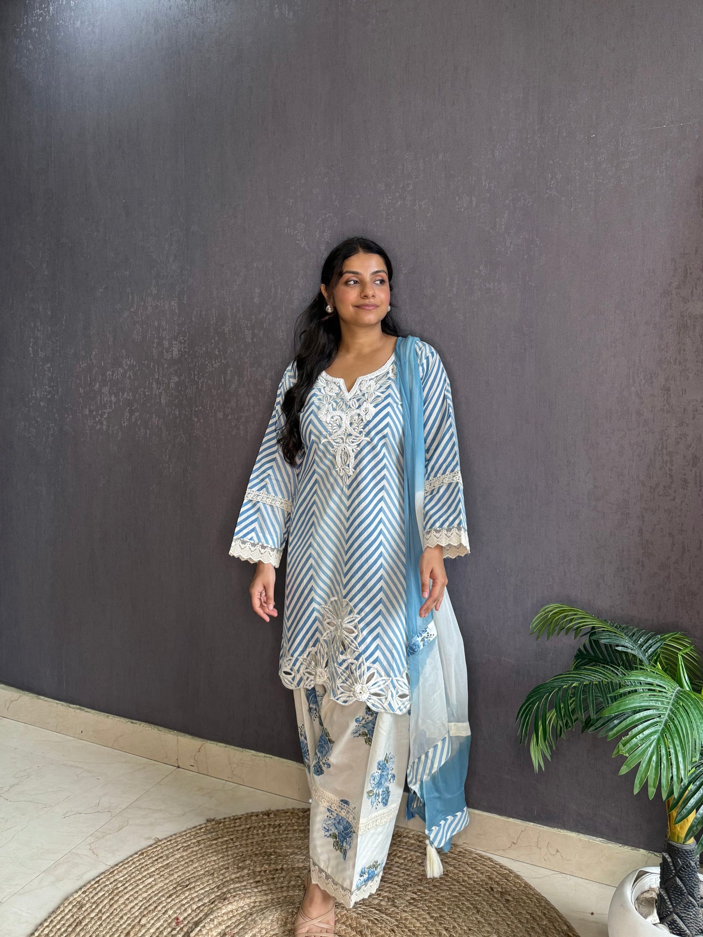 Pure cotton printed farshi kurta set