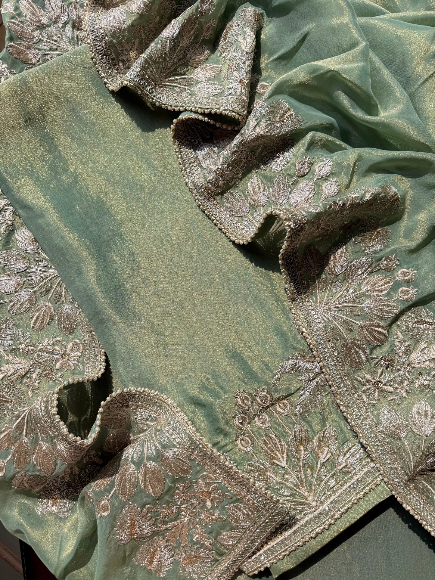 Luxurious Aari work handwork suit