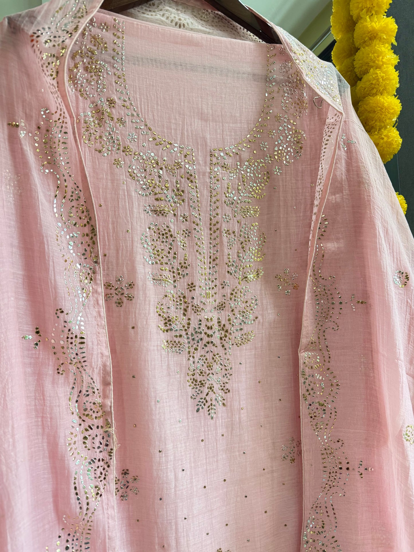 Luxurious Mul chanderi mukaish suit