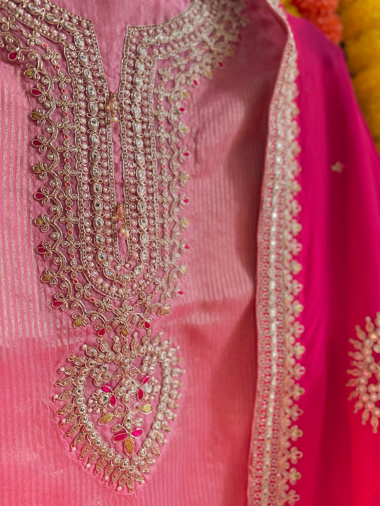 Luxurious Marori aari work suit