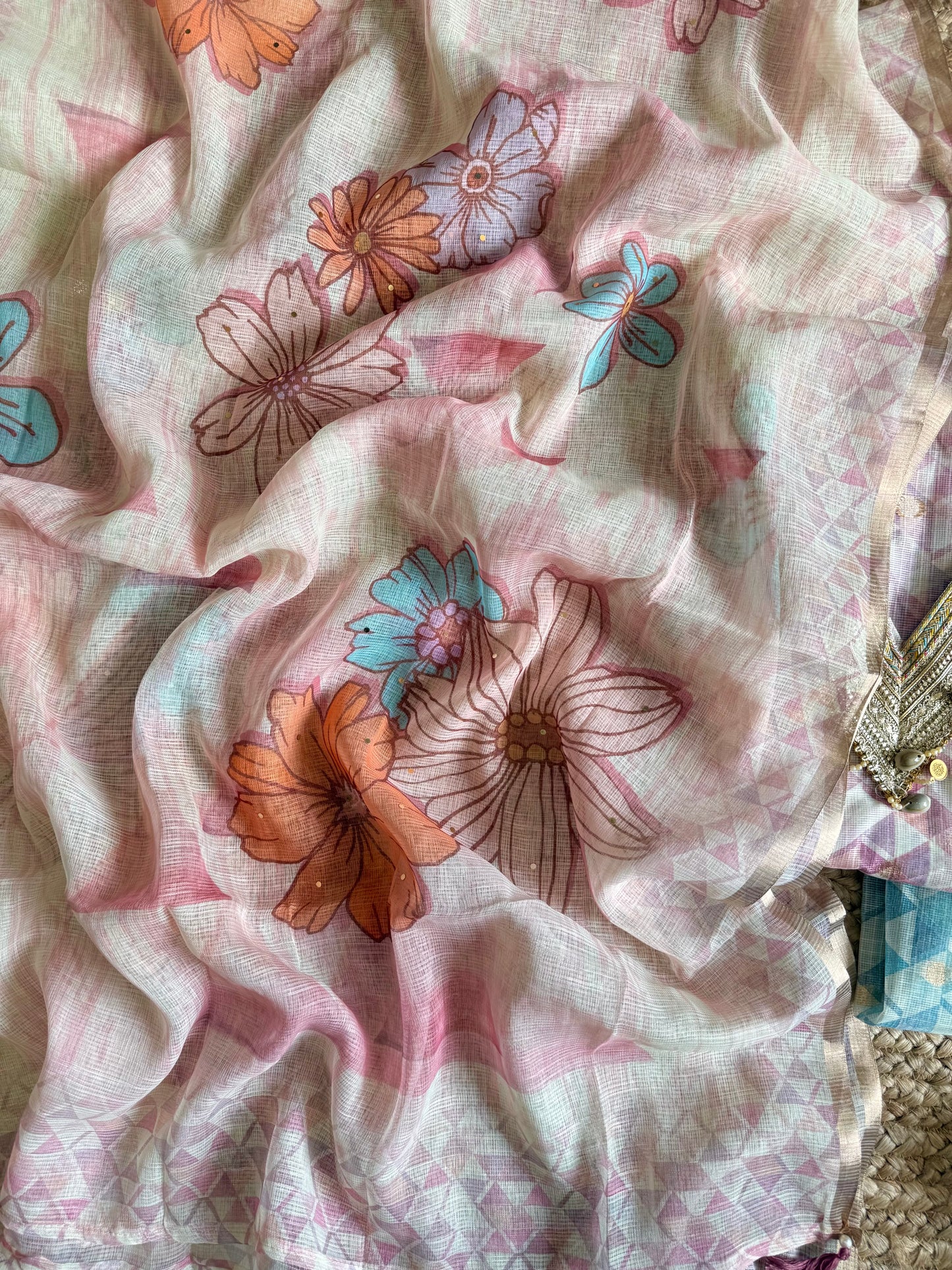 Kota doria lacework suit