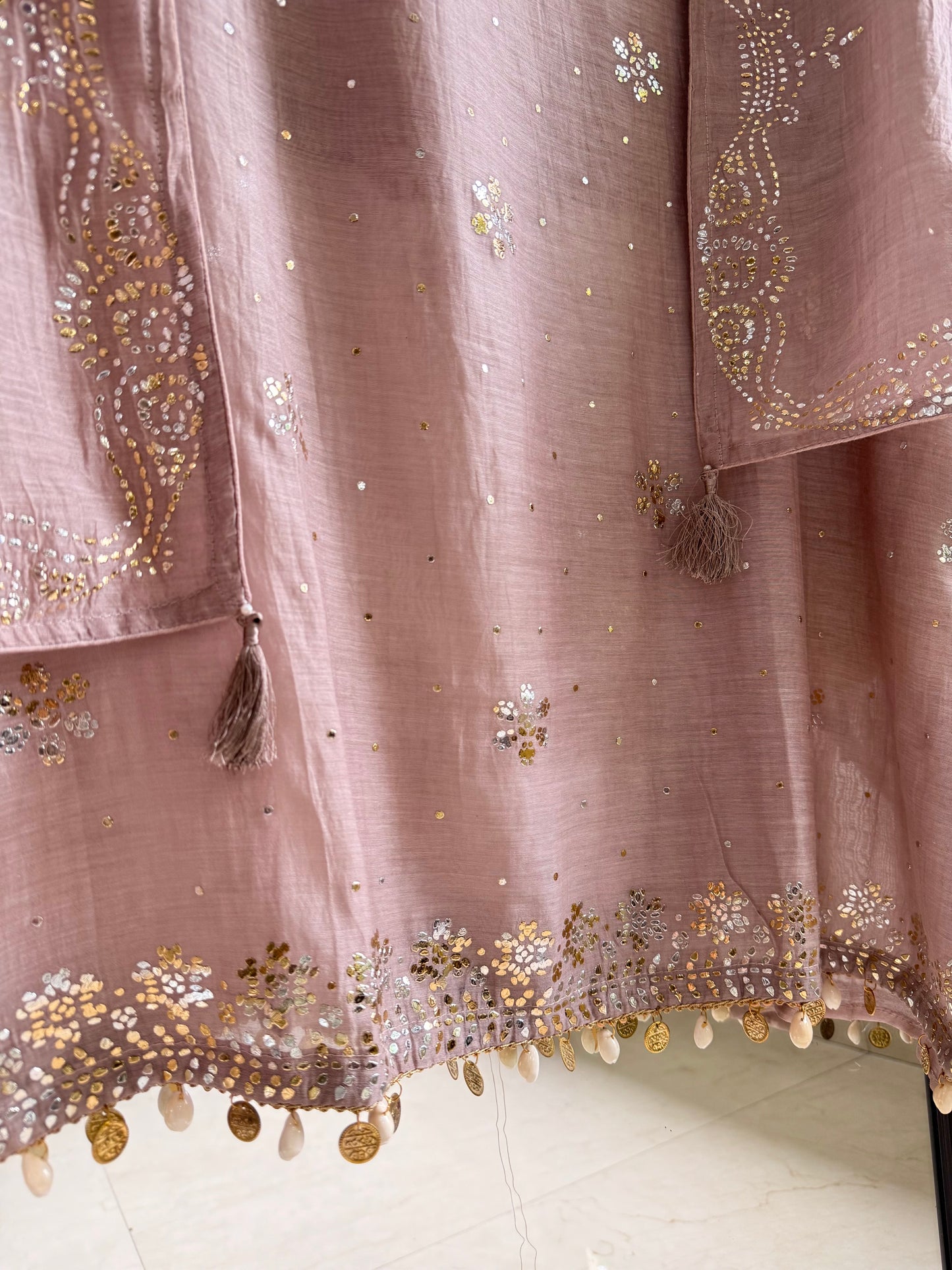 Luxurious Mul chanderi mukaish suit