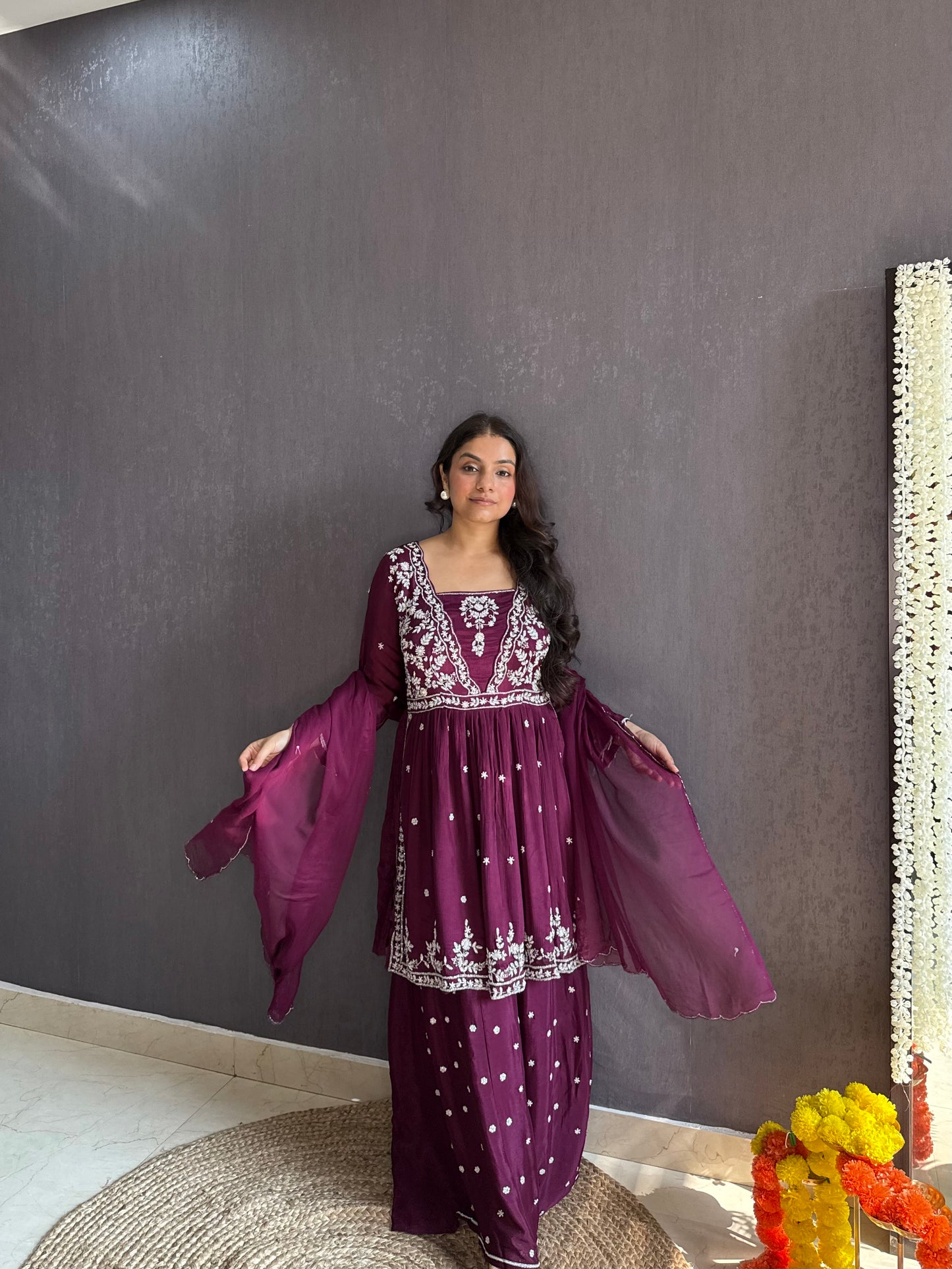 Handwork sharara set