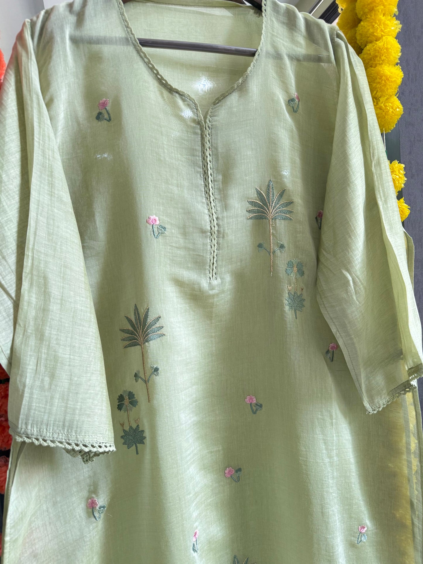 Luxurious Mul chanderi pichwai suit