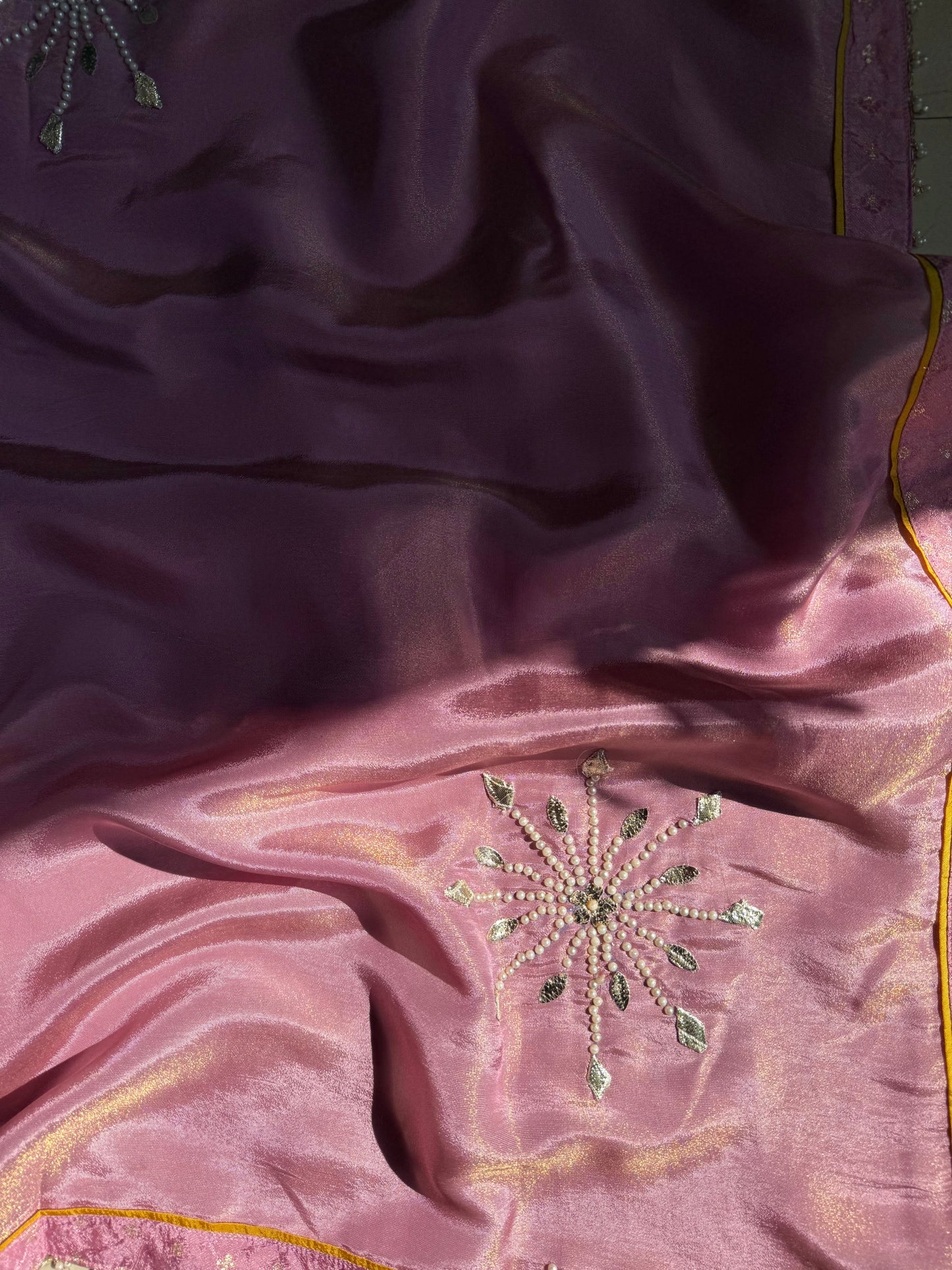 Pearl Benarsi Tissue silk suit
