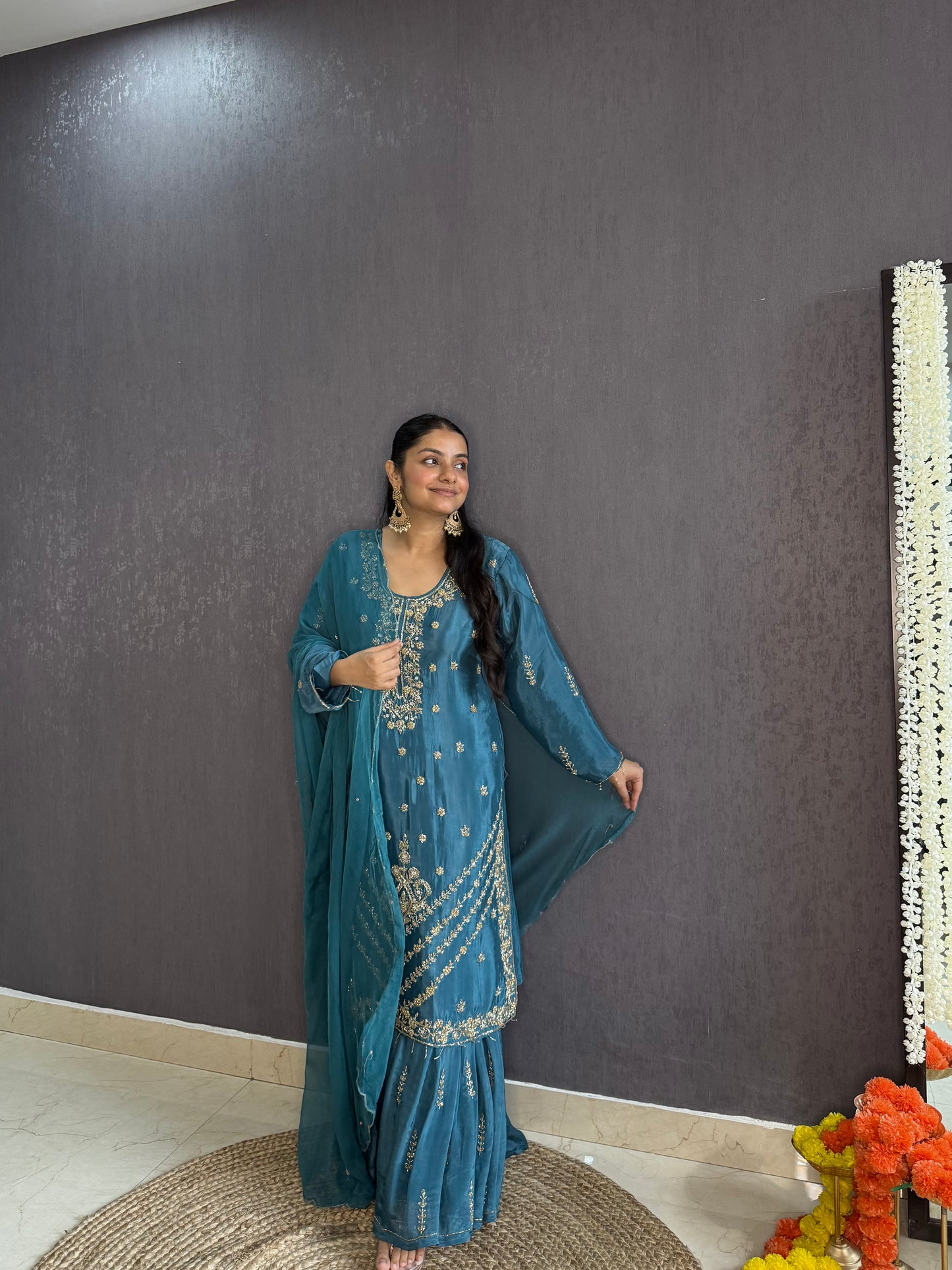 Handwork sharara set