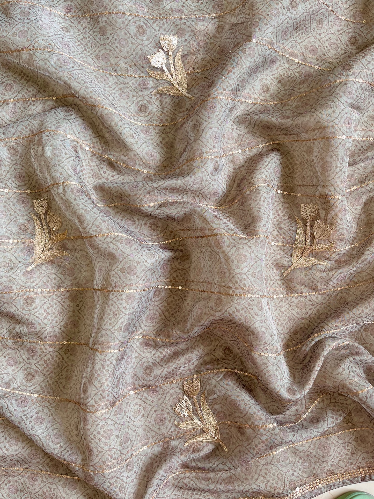Marori aari work jacquard suit