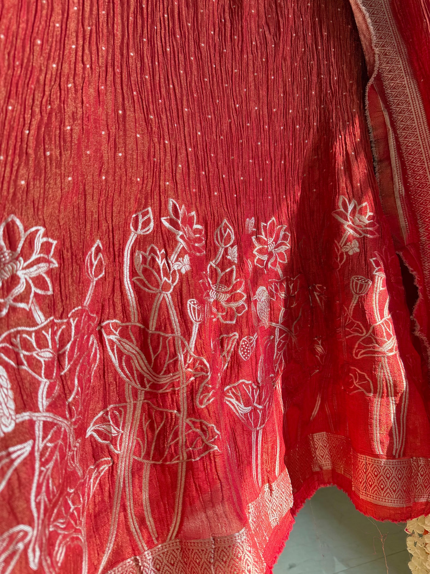 Luxurious crush benarsi lotus suit
