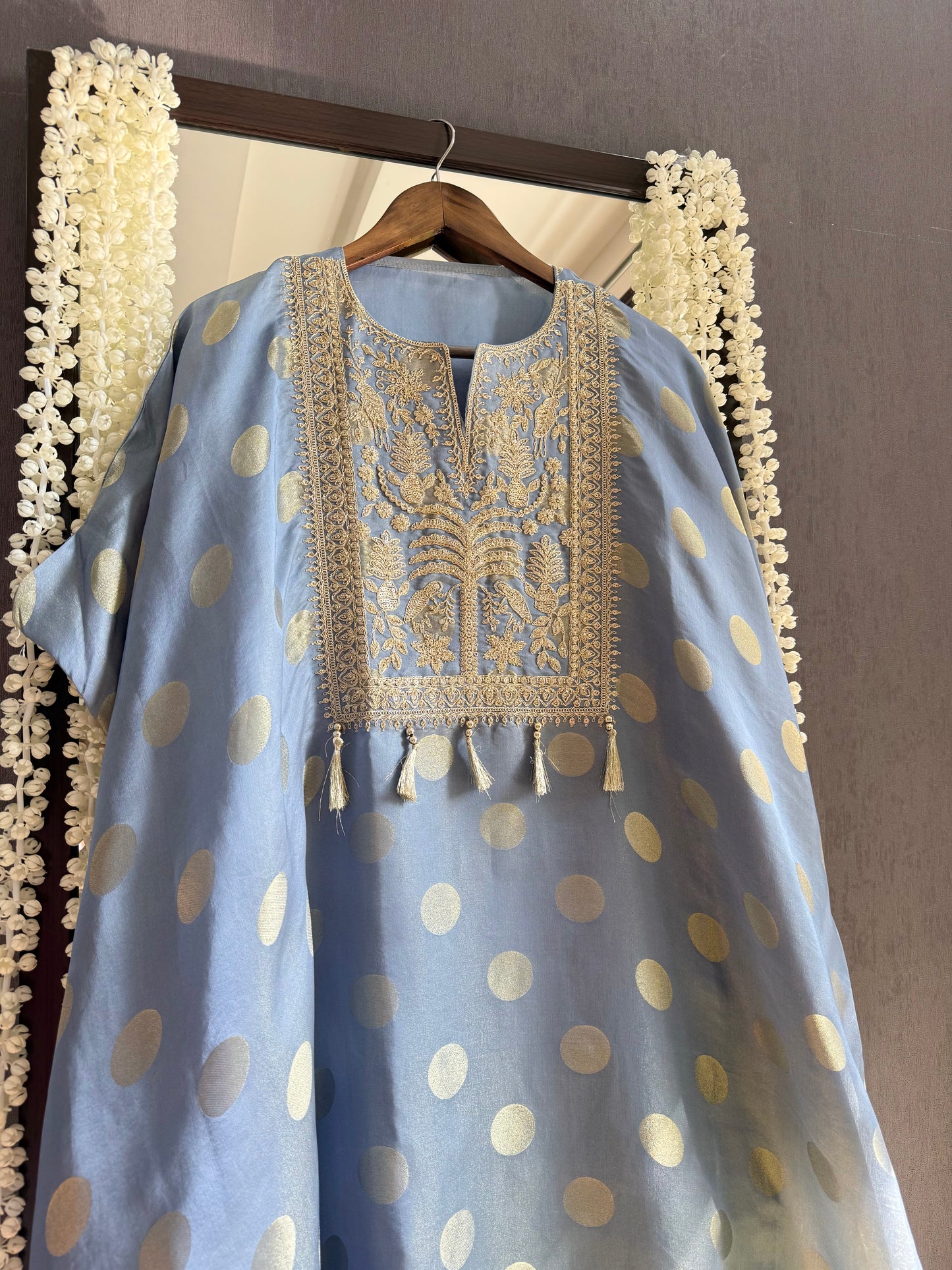 Luxurious Aari work Benarsi suit
