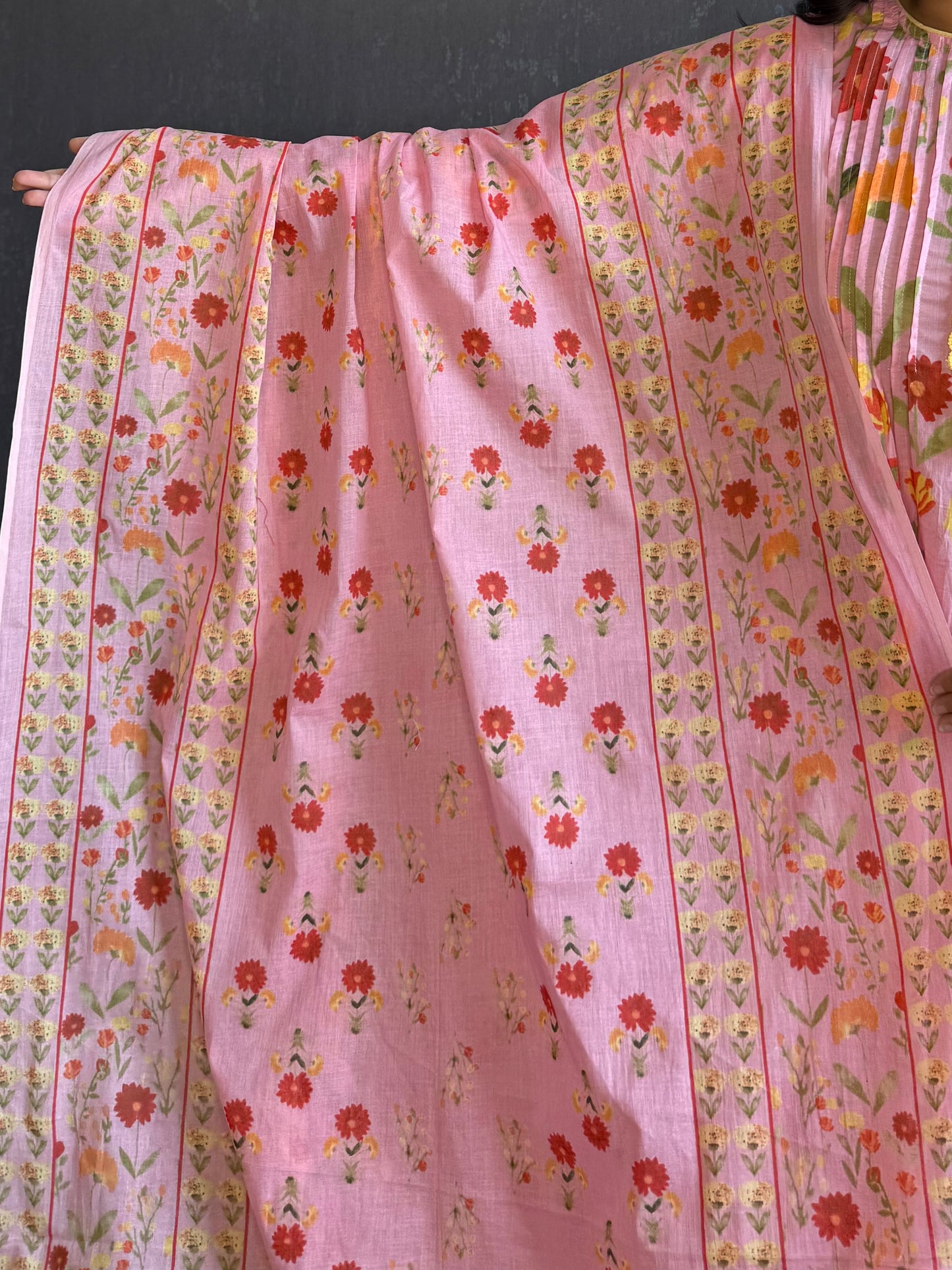 Florals Pure cotton kurta set