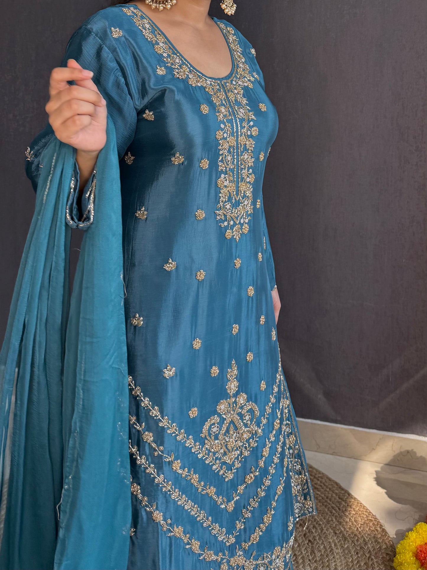 Handwork sharara set