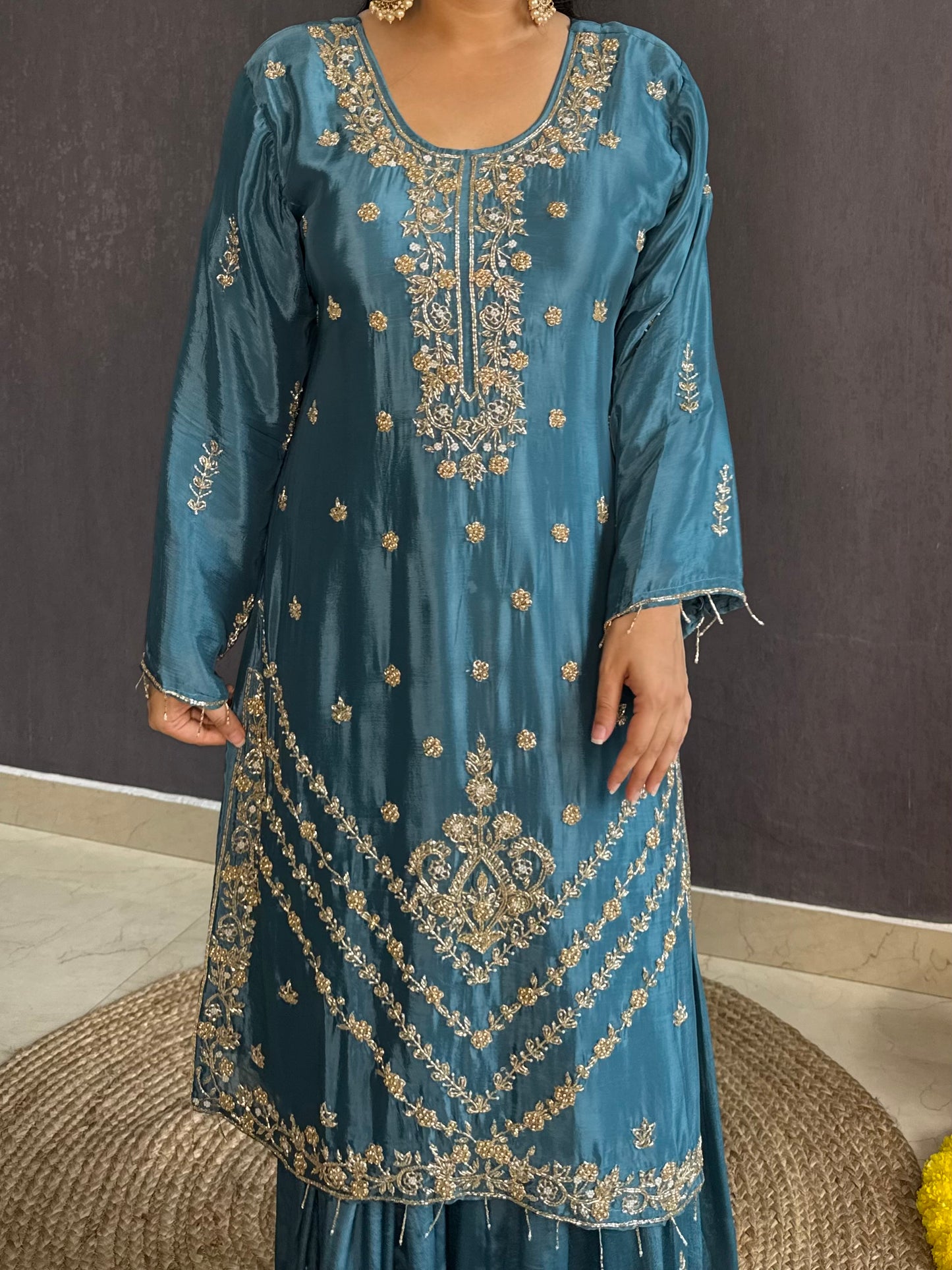 Handwork sharara set
