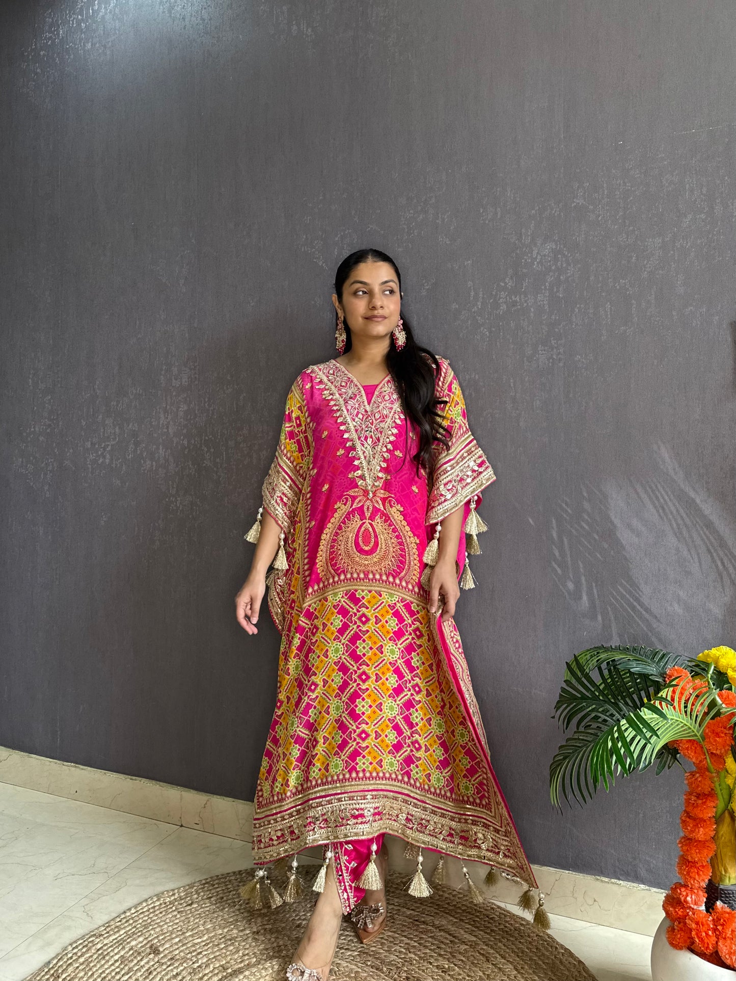 Luxurious patola kaftan set