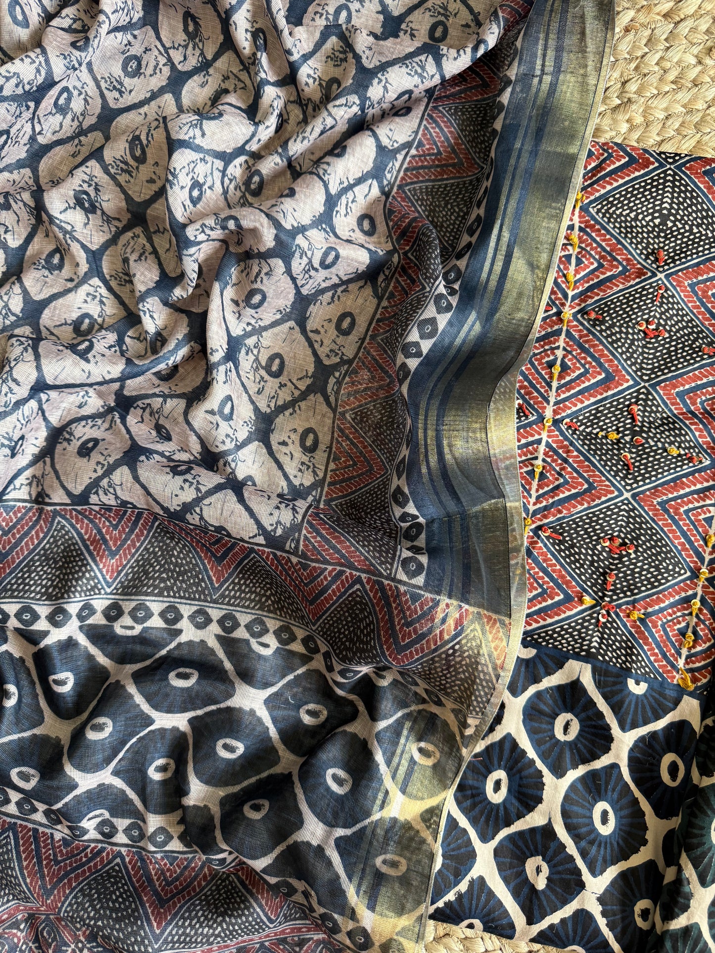 Pure cotton ajrakh suits