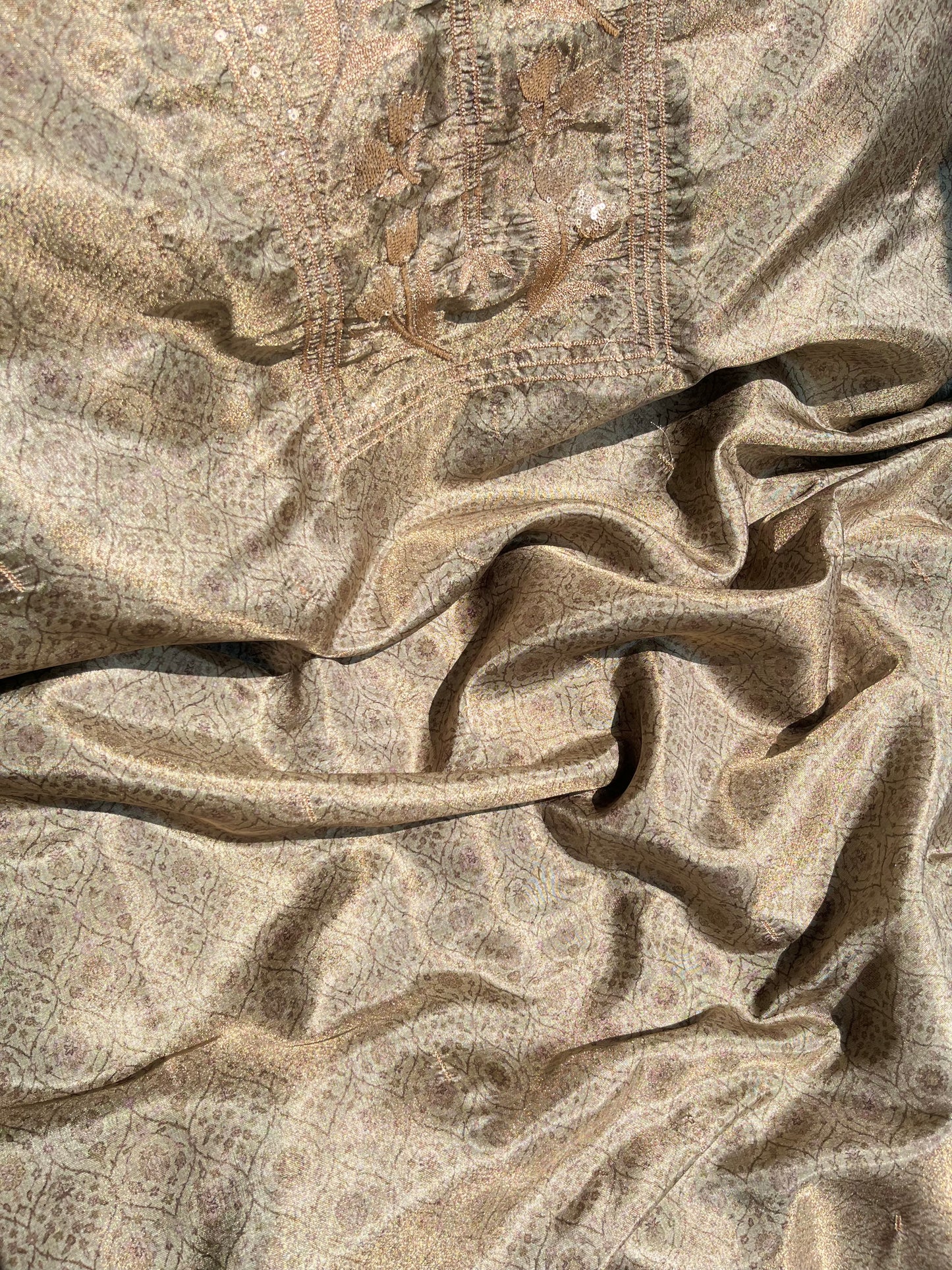 Marori aari work jacquard suit