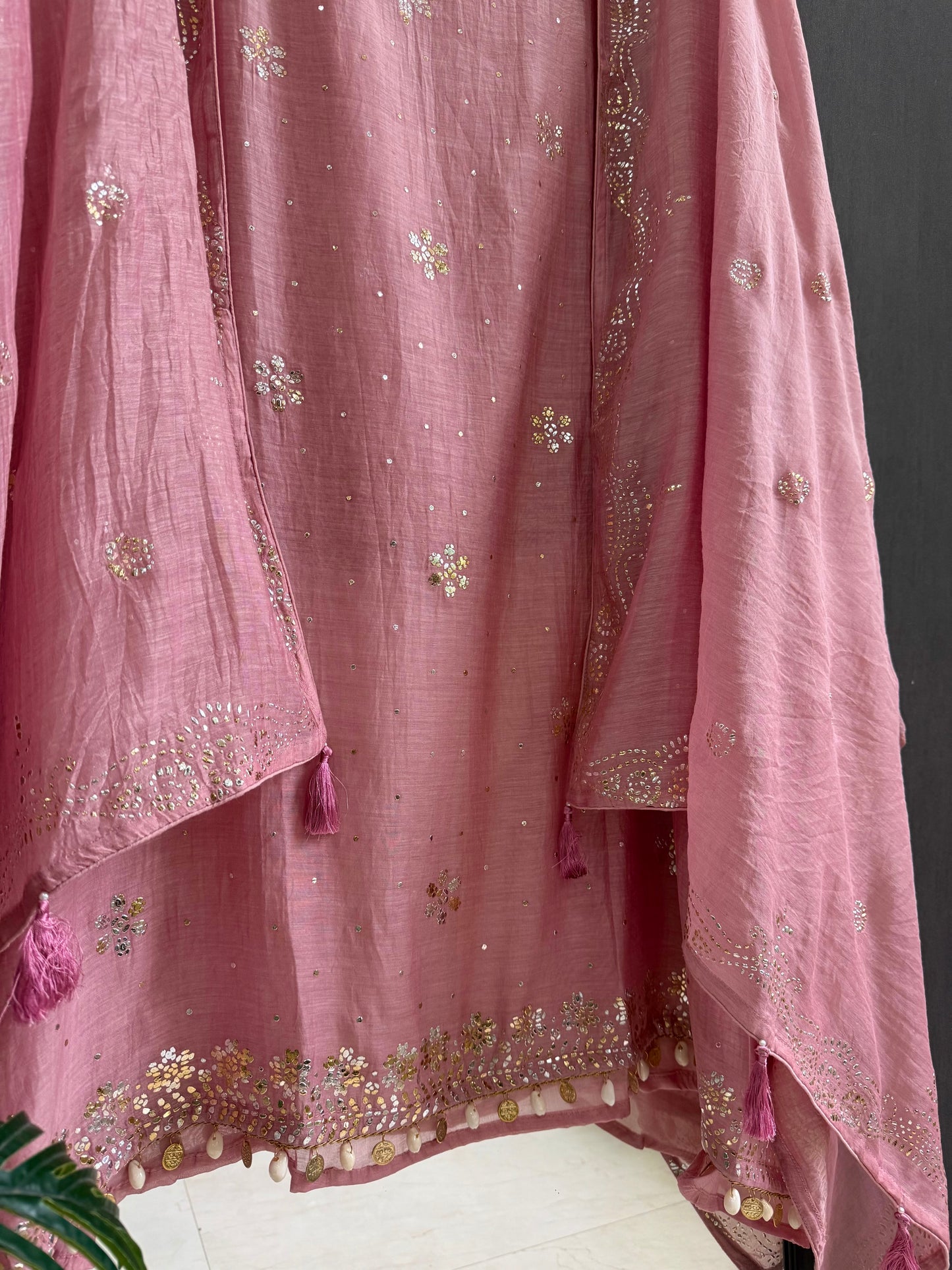 Luxurious Mul chanderi mukaish suit