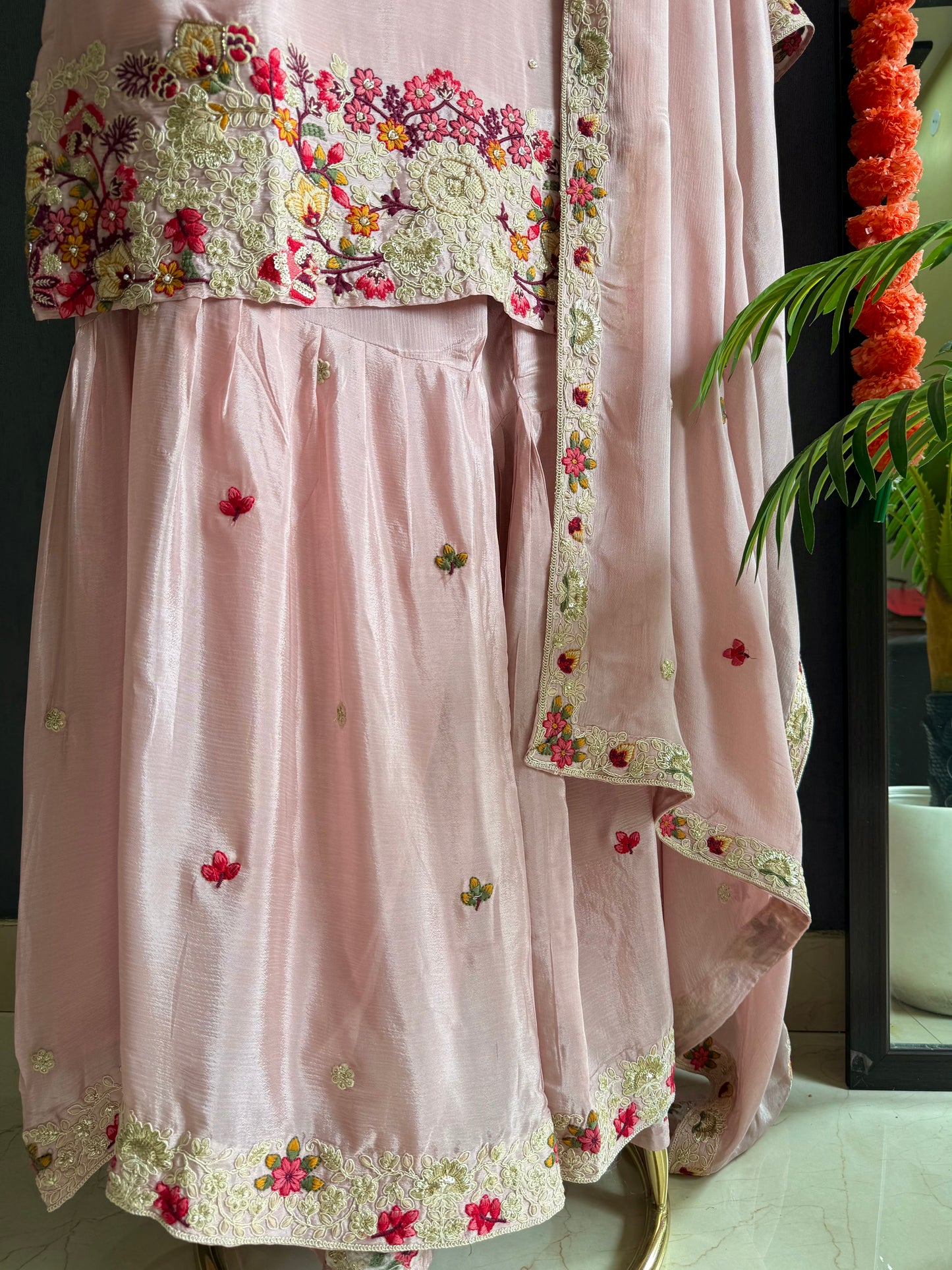 Luxurious handwork sharara set