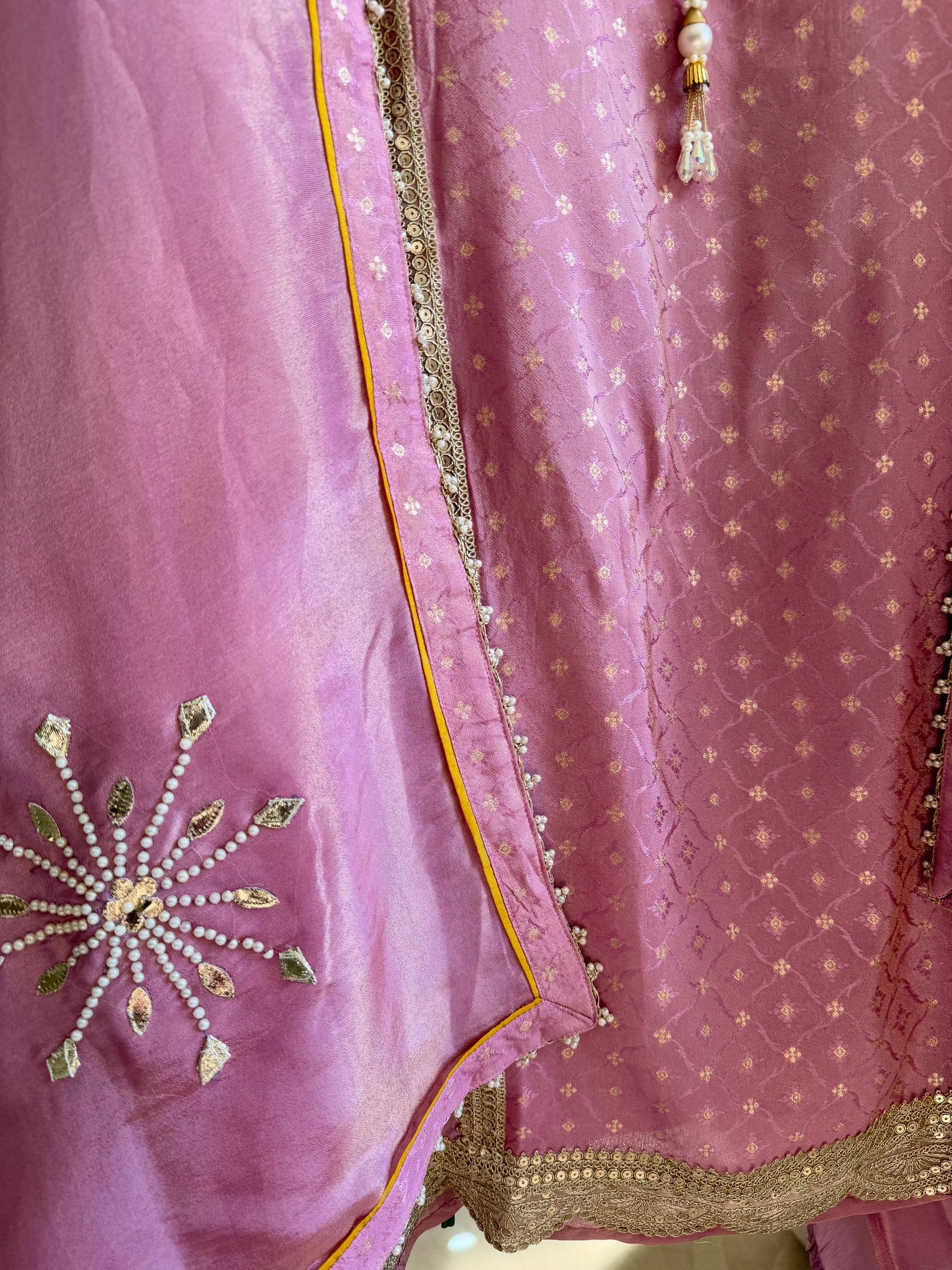 Pearl Benarsi Tissue silk suit
