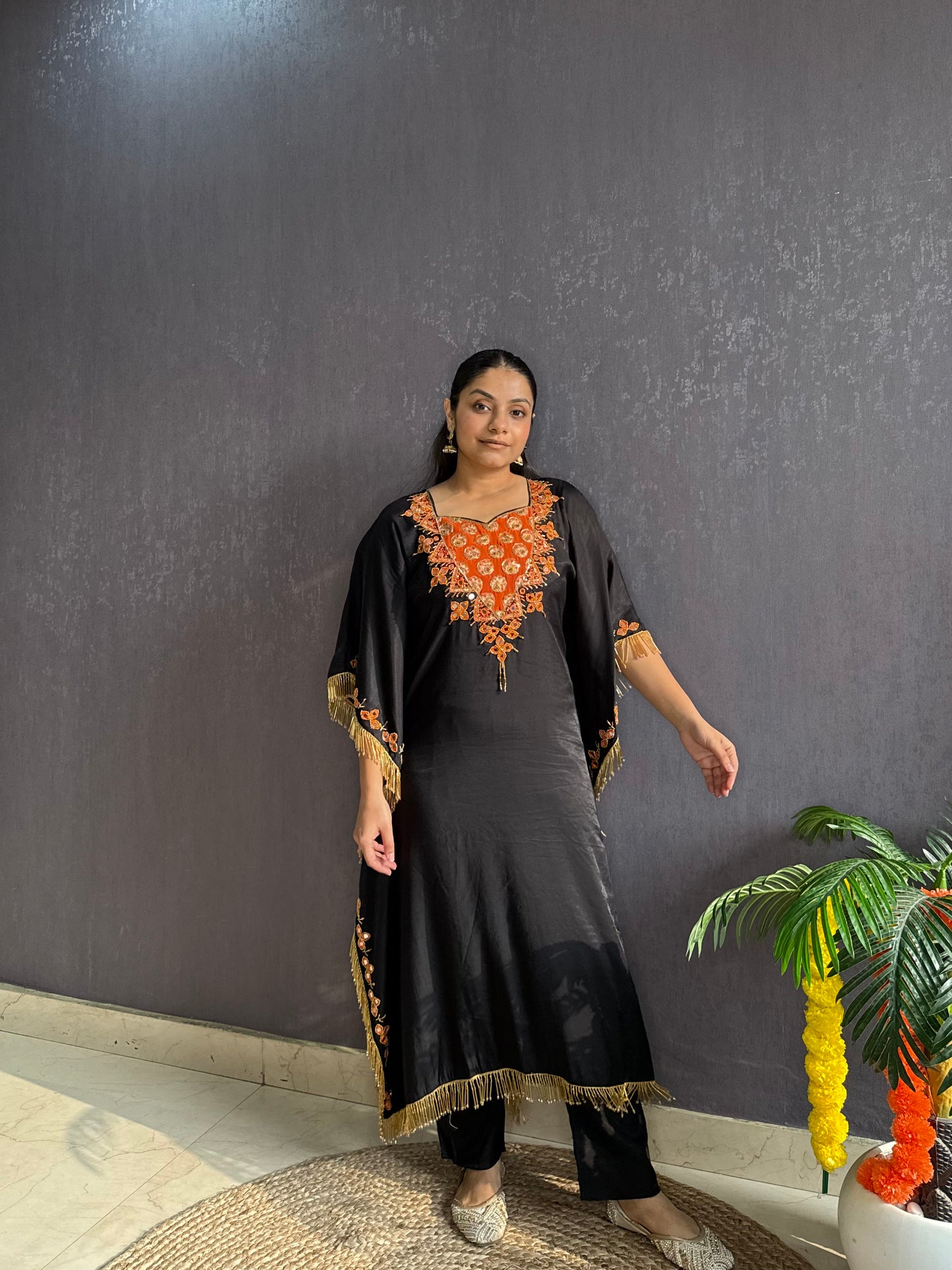 Handwork Sheesha kaftan set