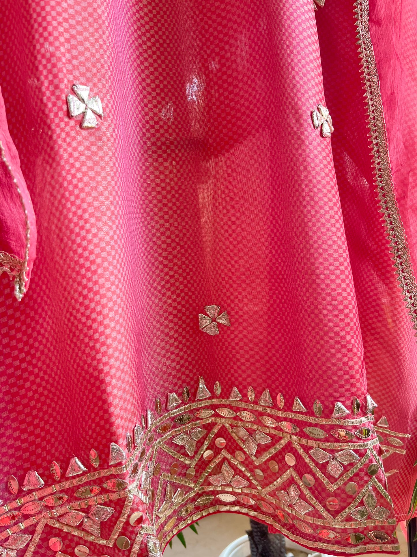 Gotta patti Tissue organza silk suit