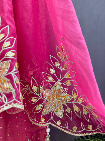 Premium Gotapatti Benarsi Tissue silk suit