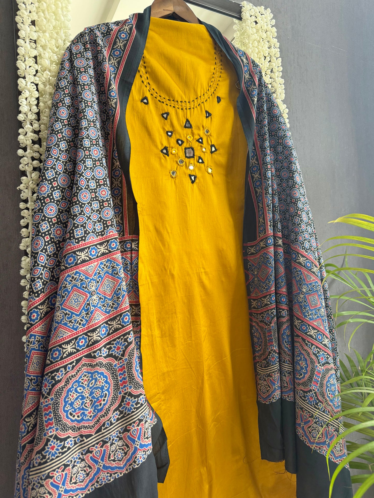 Cotton ajrakh suits
