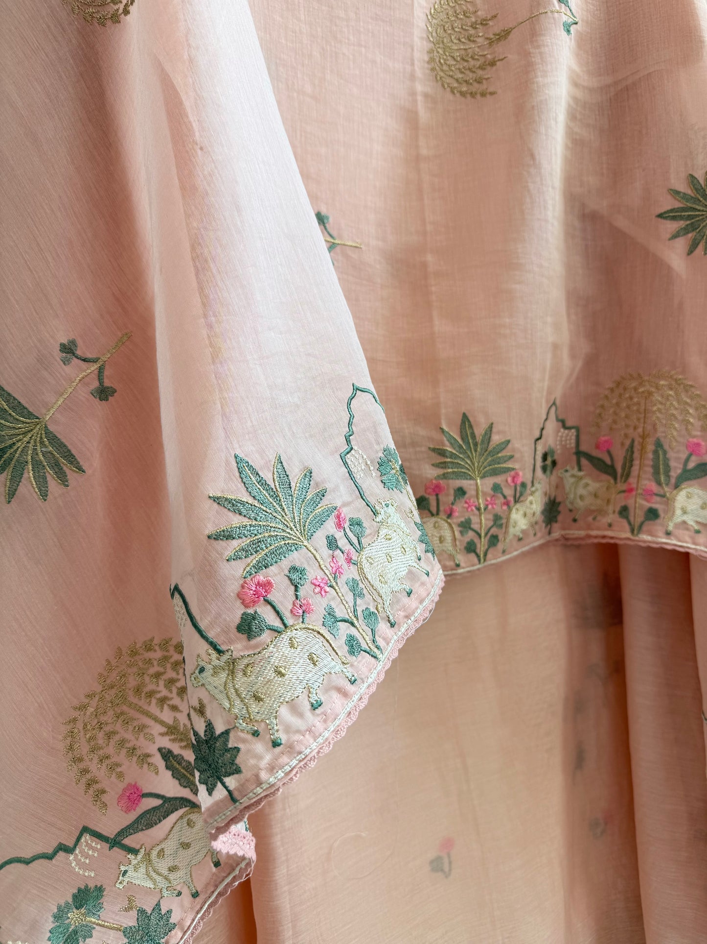 Luxurious Mul chanderi pichwai suit