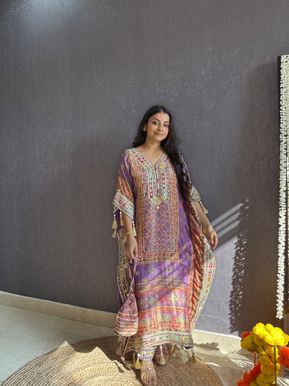 Luxurious patola kaftan set