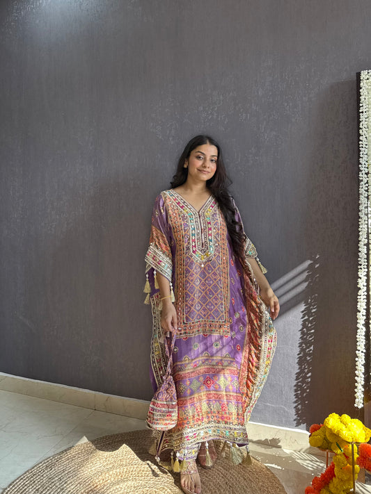 Luxurious patola kaftan set