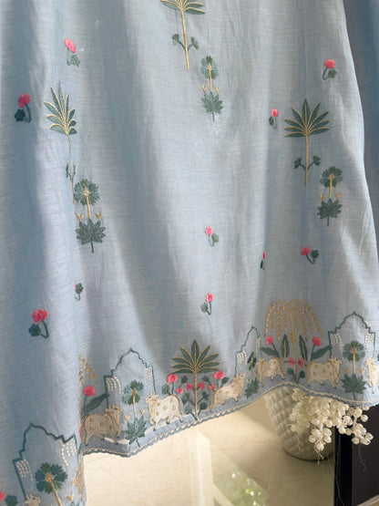 Luxurious Mul chanderi pichwai suit
