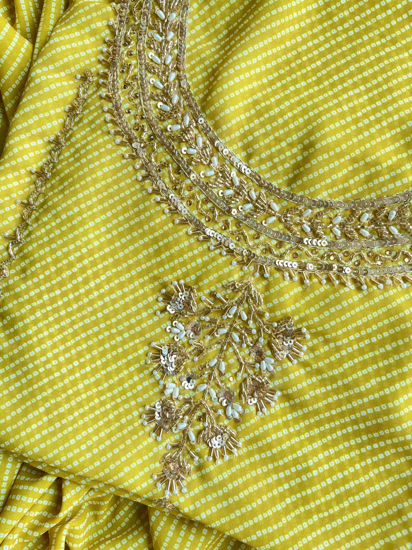 Punjabi Bandhani handwork suits