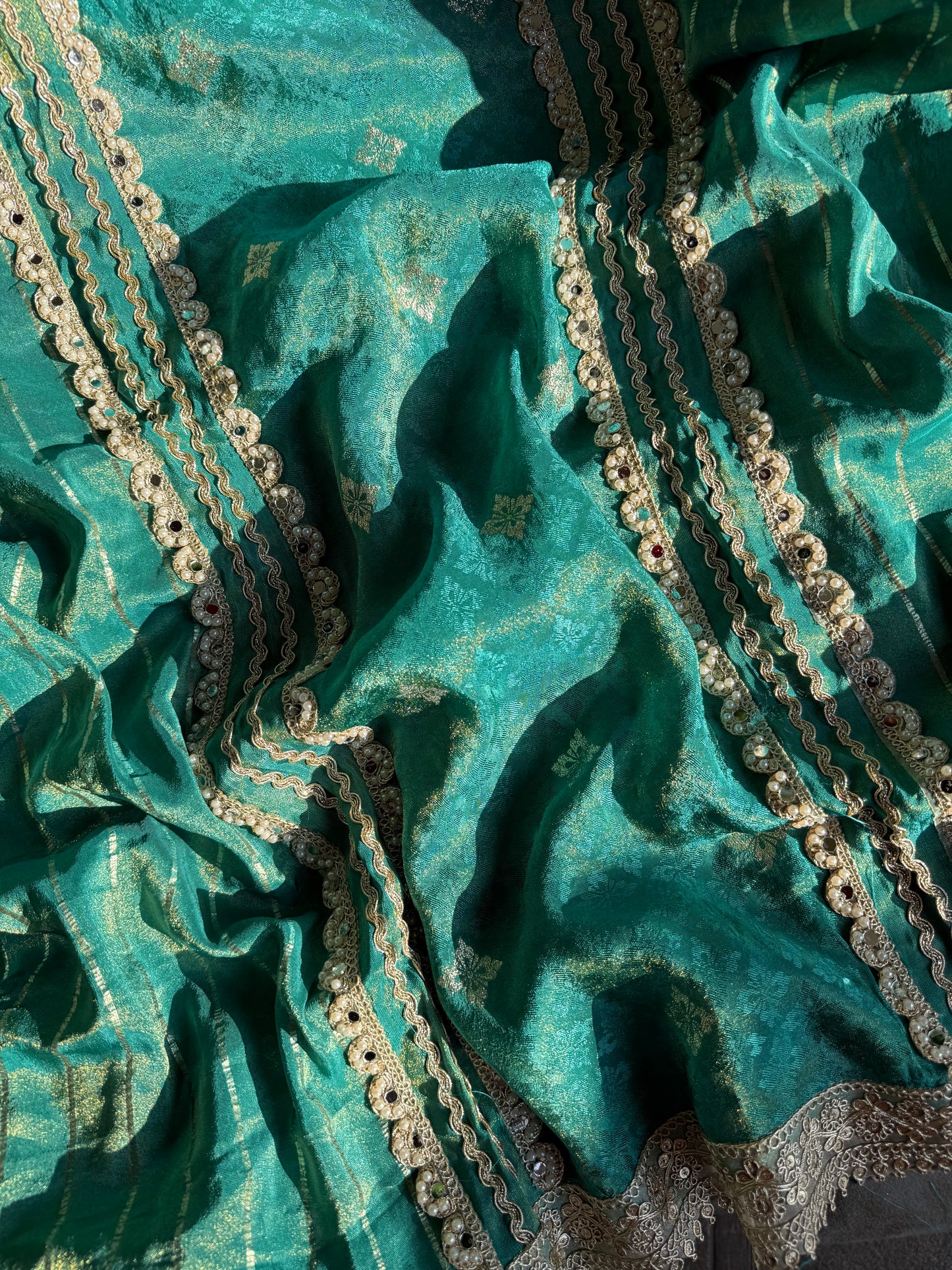 Mirror Benarsi Tissue silk suit
