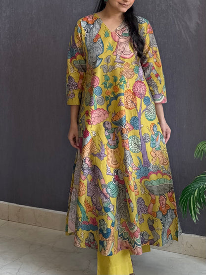 Cotton Kalamkari kurta set