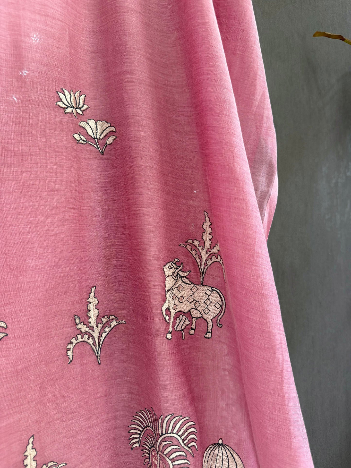 Luxurious Mul chanderi pichwai suit