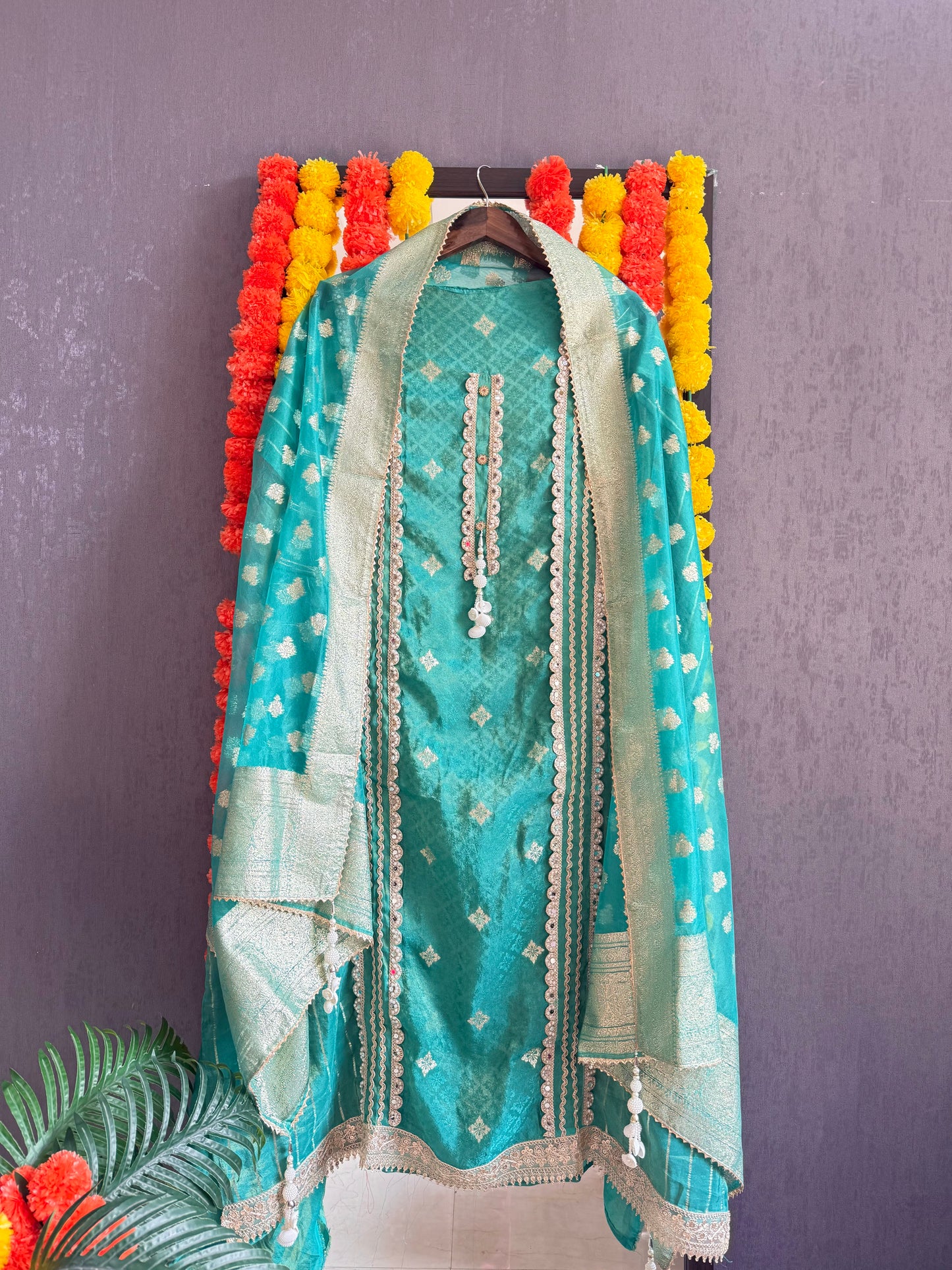 Mirror Benarsi Tissue silk suit