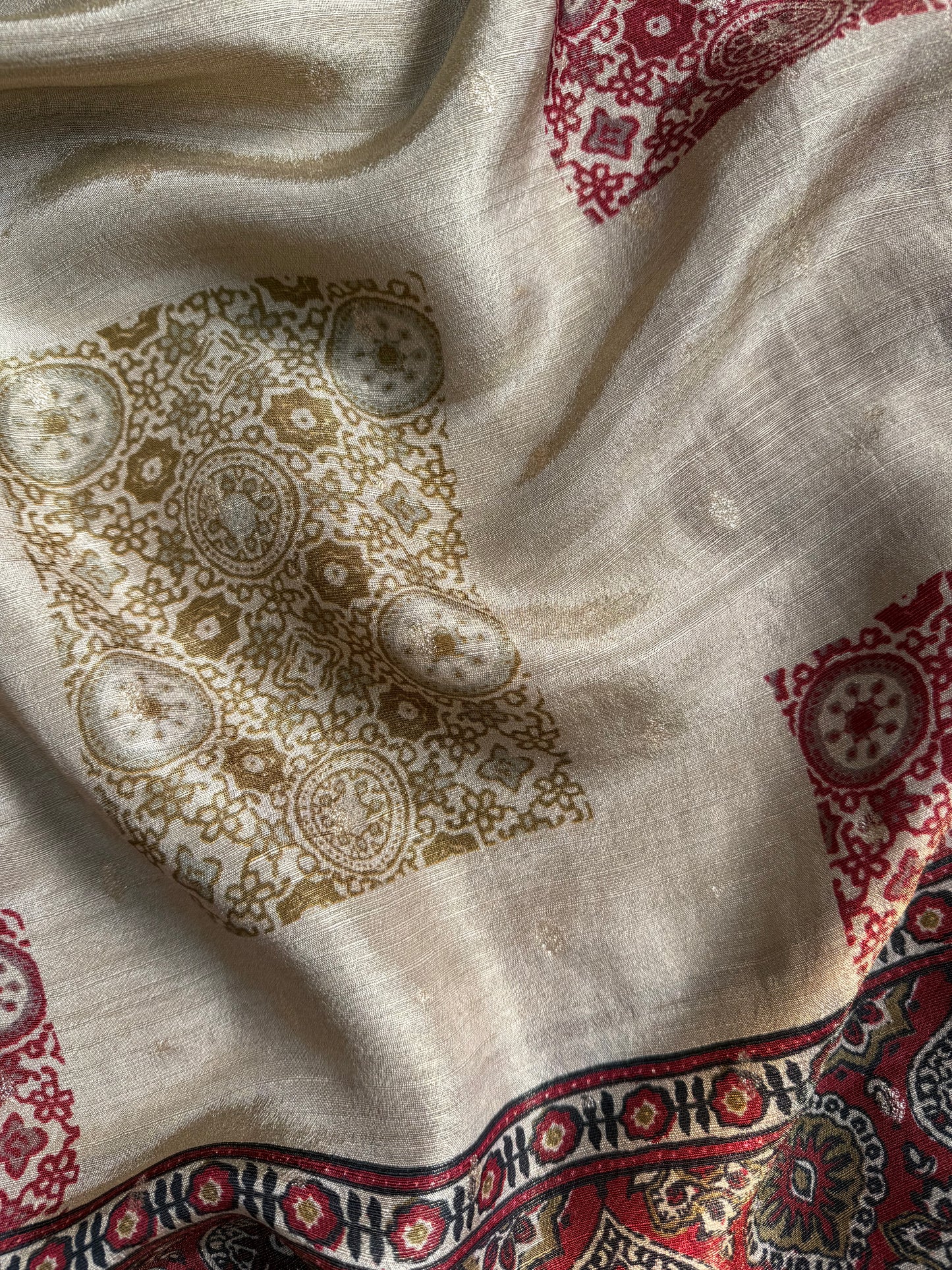 Luxurious Tissue silk Aari work suit