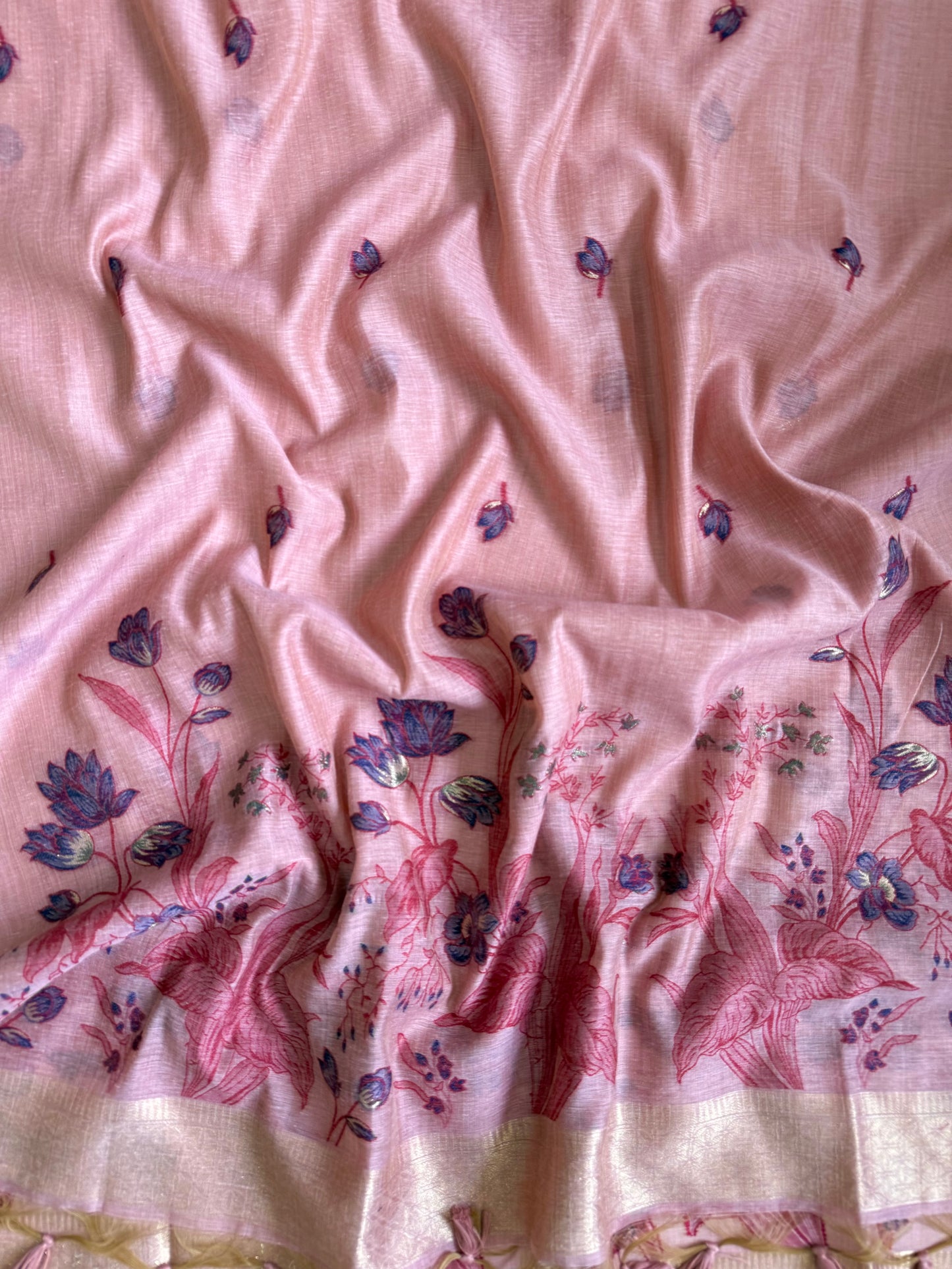 Light Chanderi Jamdani suit