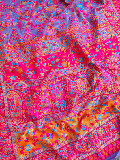 Kashmiri Jamawar Linen saree